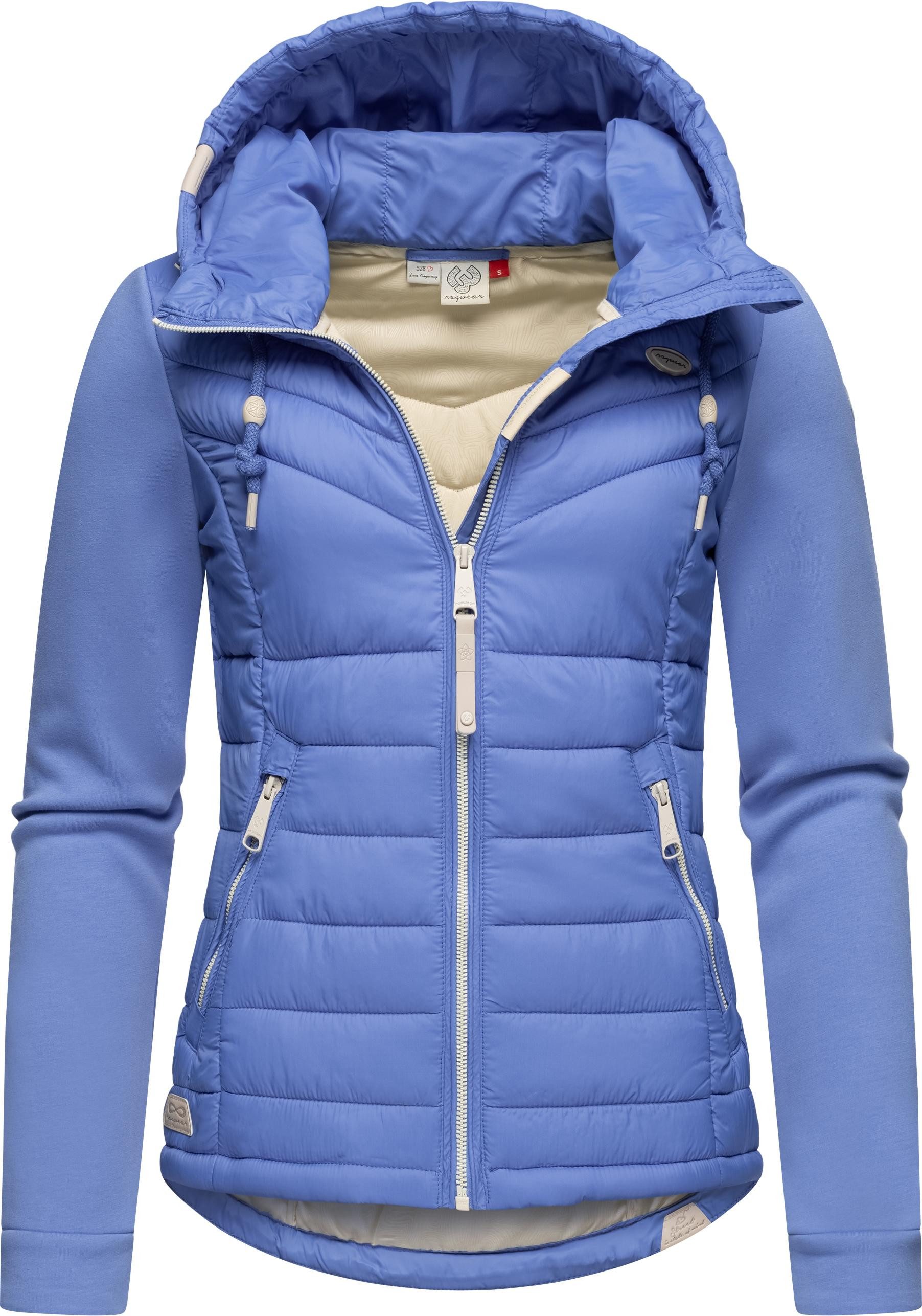 Ragwear Outdoorjacke Lucinda Steppjacke aus modernem Materialmix mit Kapuze