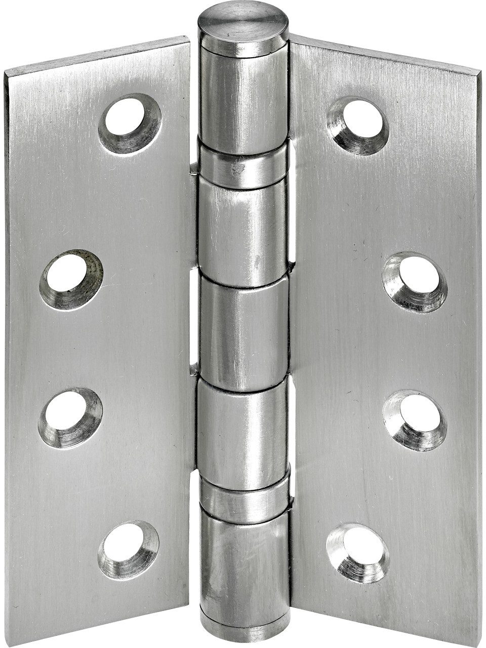 Hettich Möbelbeschlag Hettich Türscharnier 100 x 75 x 3 mm, gebürstet