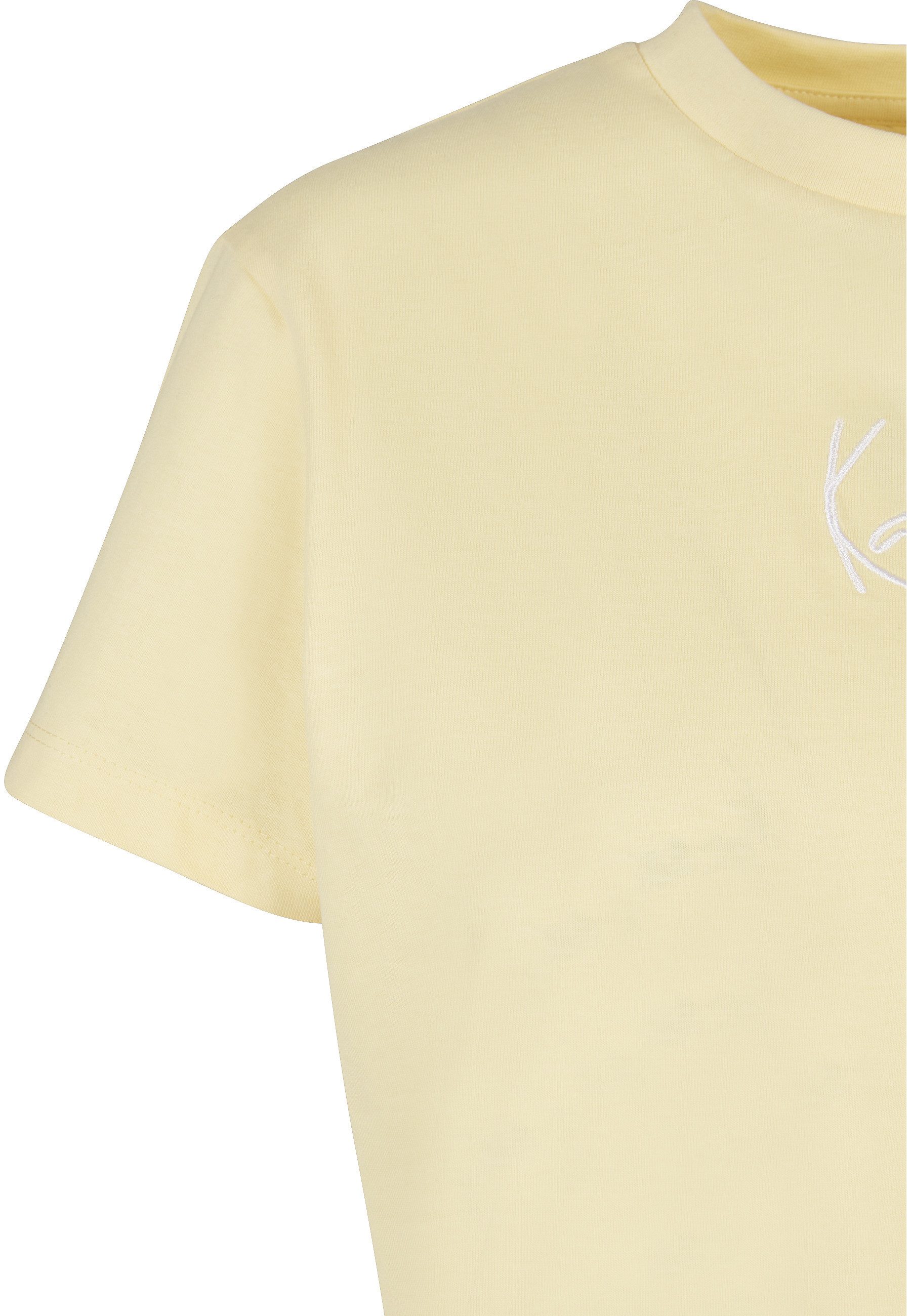 Karl Kani T-Shirt Karl Kani Damen KW221-001-2 Small Signature Tee light yellow (1-tlg)