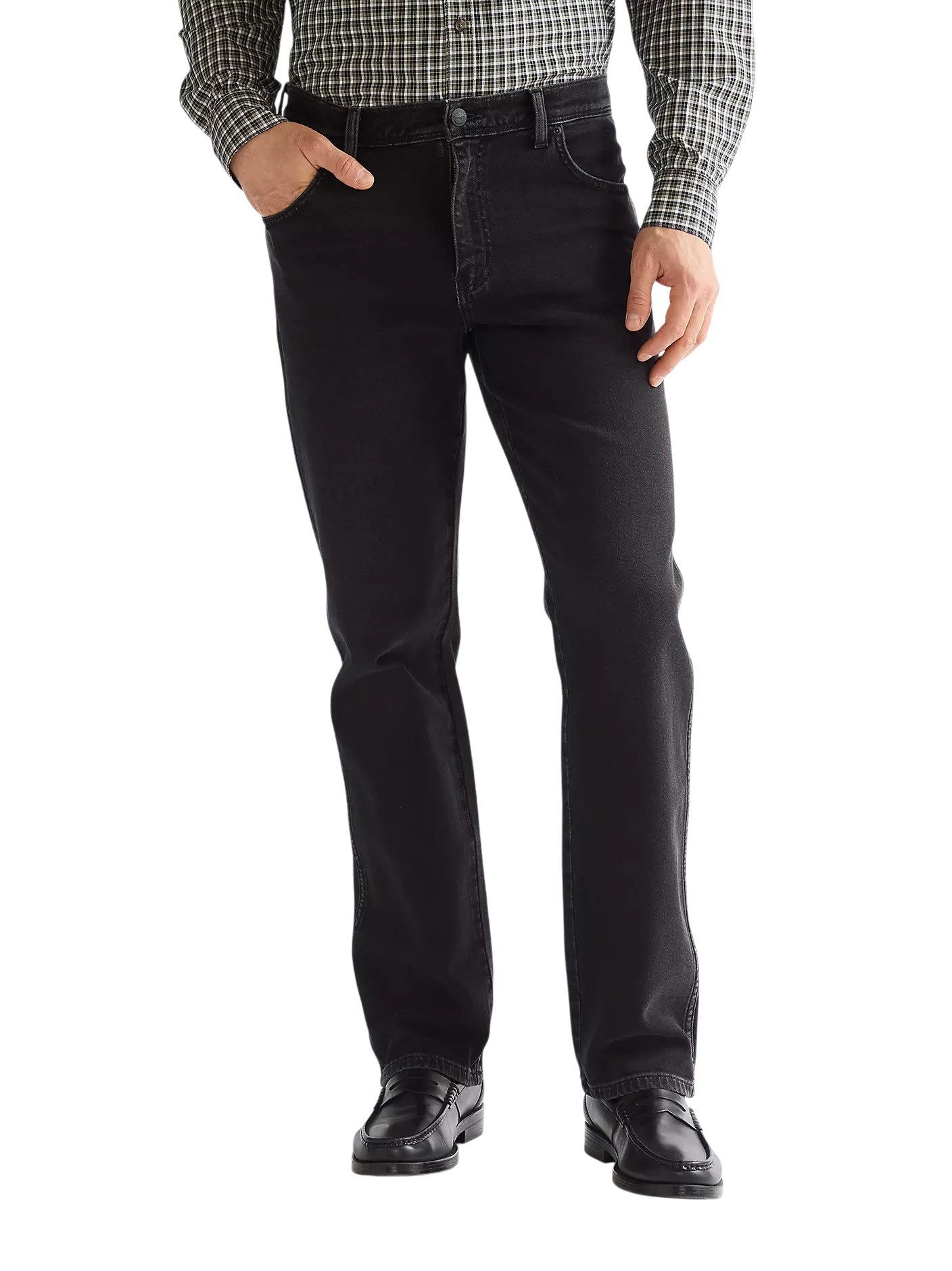 Wrangler Straight-Jeans Jeans Wrangler Texas Veil (1-tlg) Typische „W“-Ziernähte