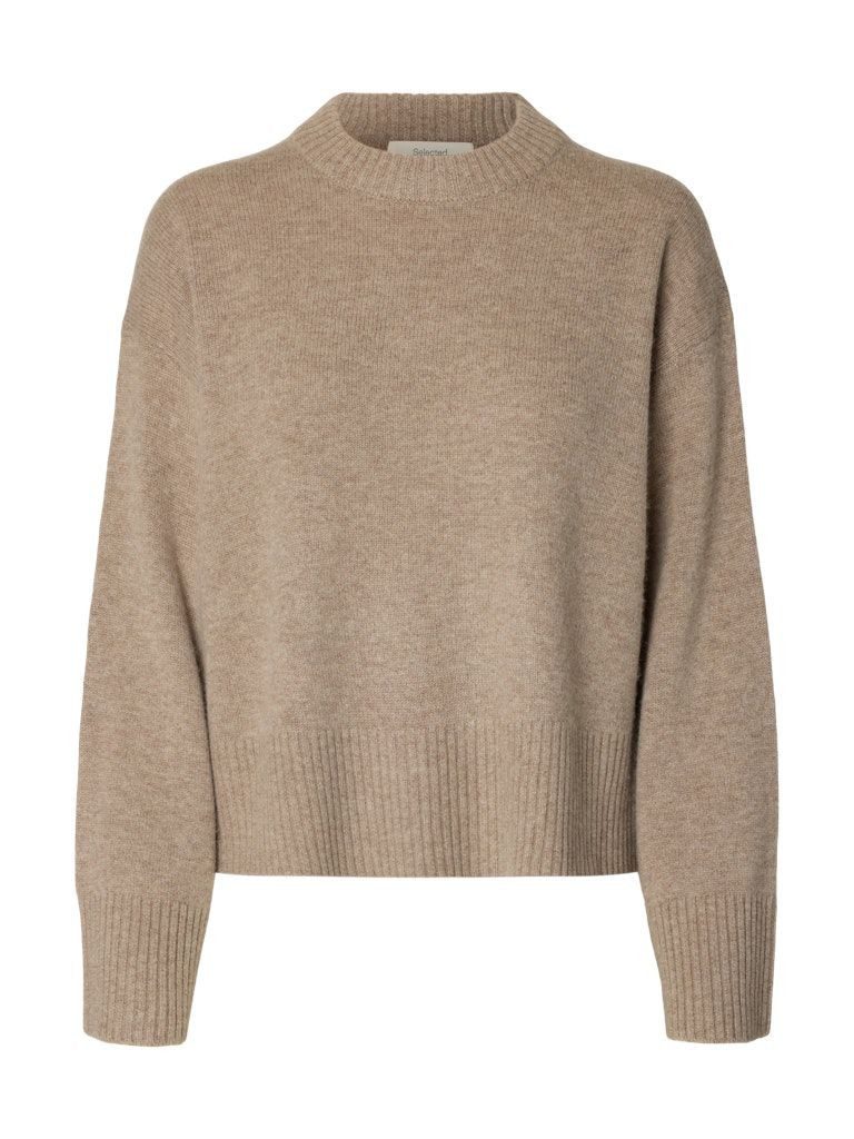 Selected Rundhalspullover SLWCILLE CASHMERE BLEND LS KNIT