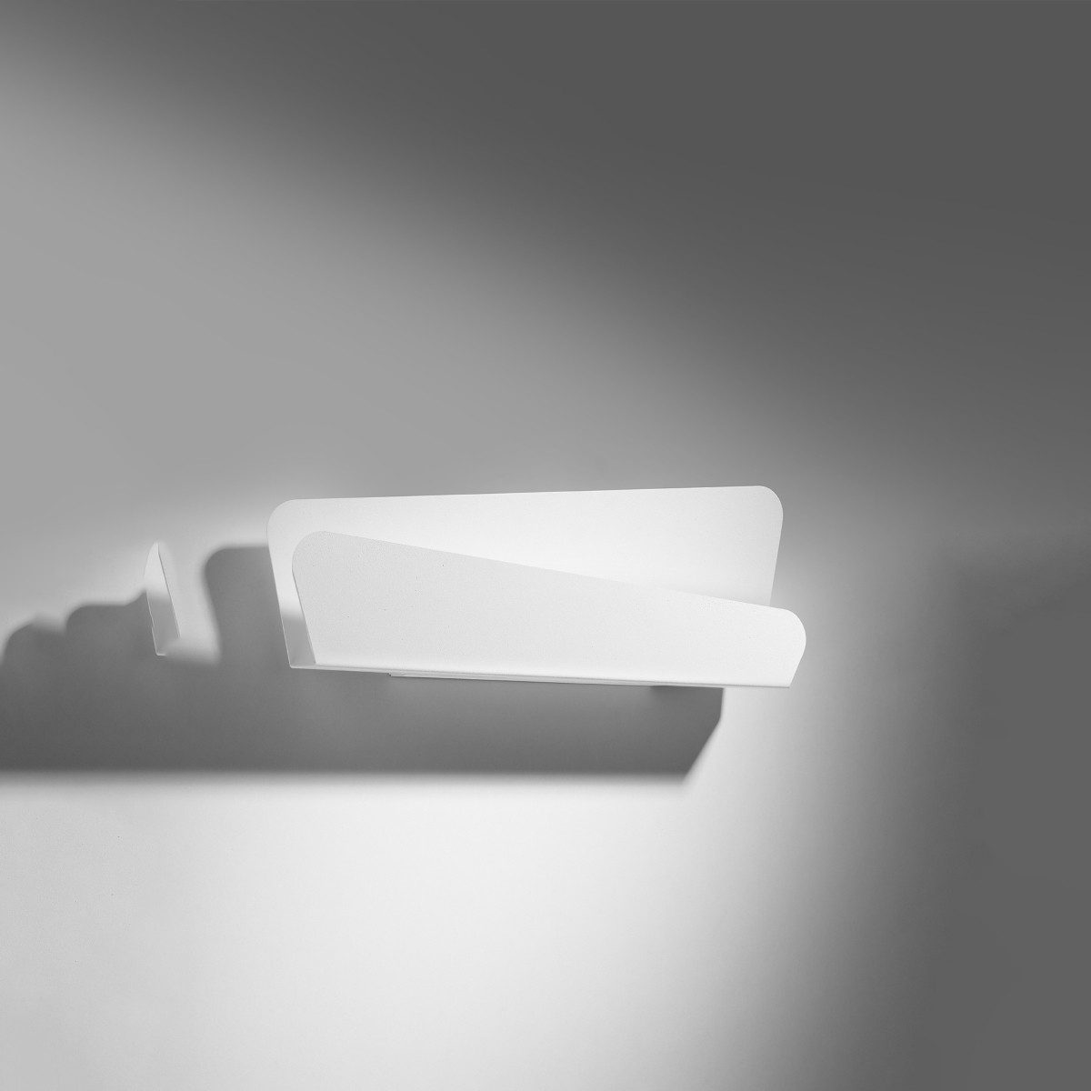 SOLLUX lighting Wandleuchte Wandleuchte Bascia Weiß, Nicht enthalten