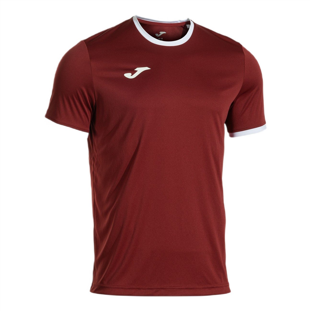 Joma T-Shirt Combi Premium (100% Polyester, atmungsaktiv) bordeauxrot/weiss Herren