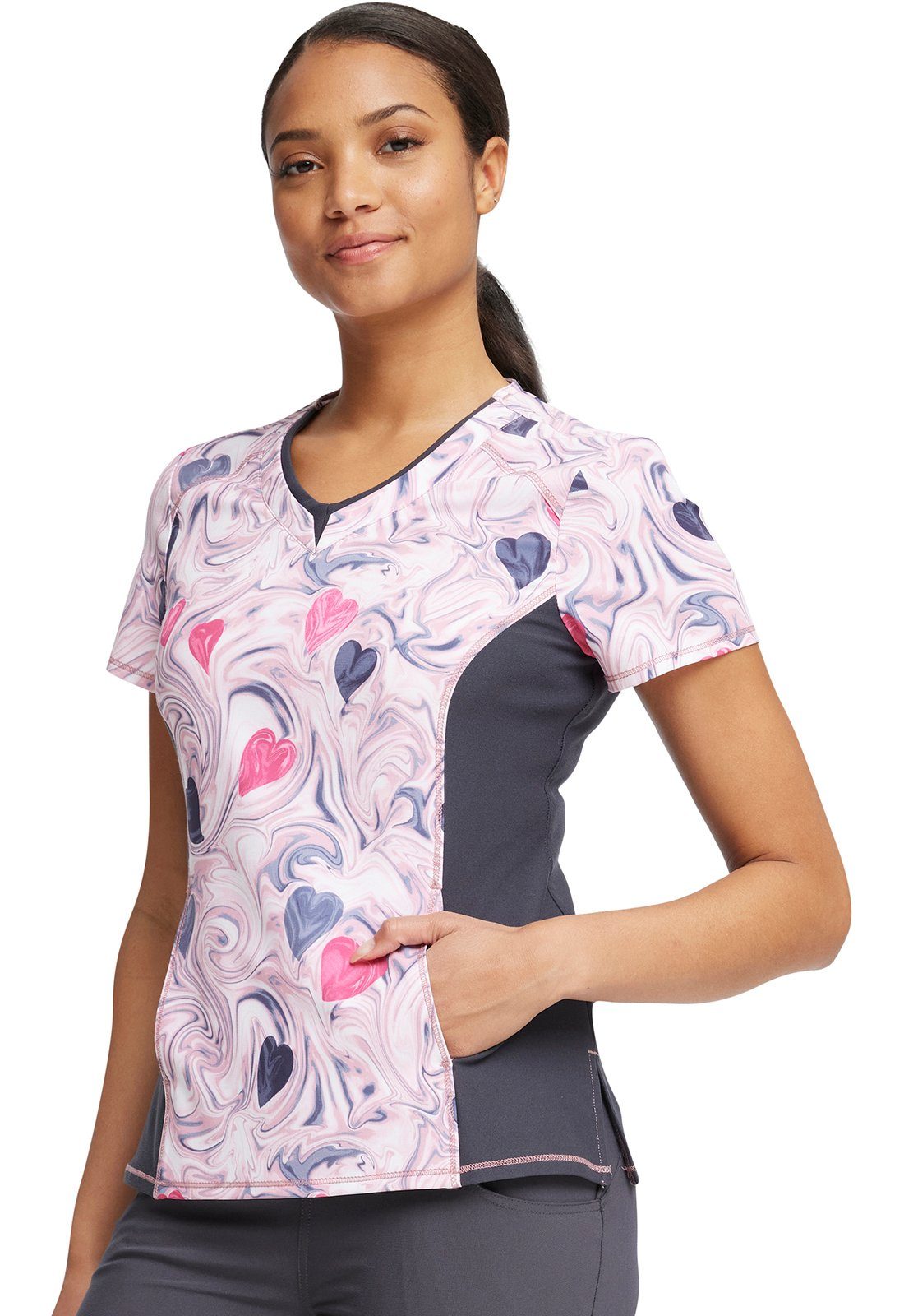 Cherokee Funktionsbluse Bunt bedruckter Damen Kasack "Loving Swirly" Kasack mit Motiv