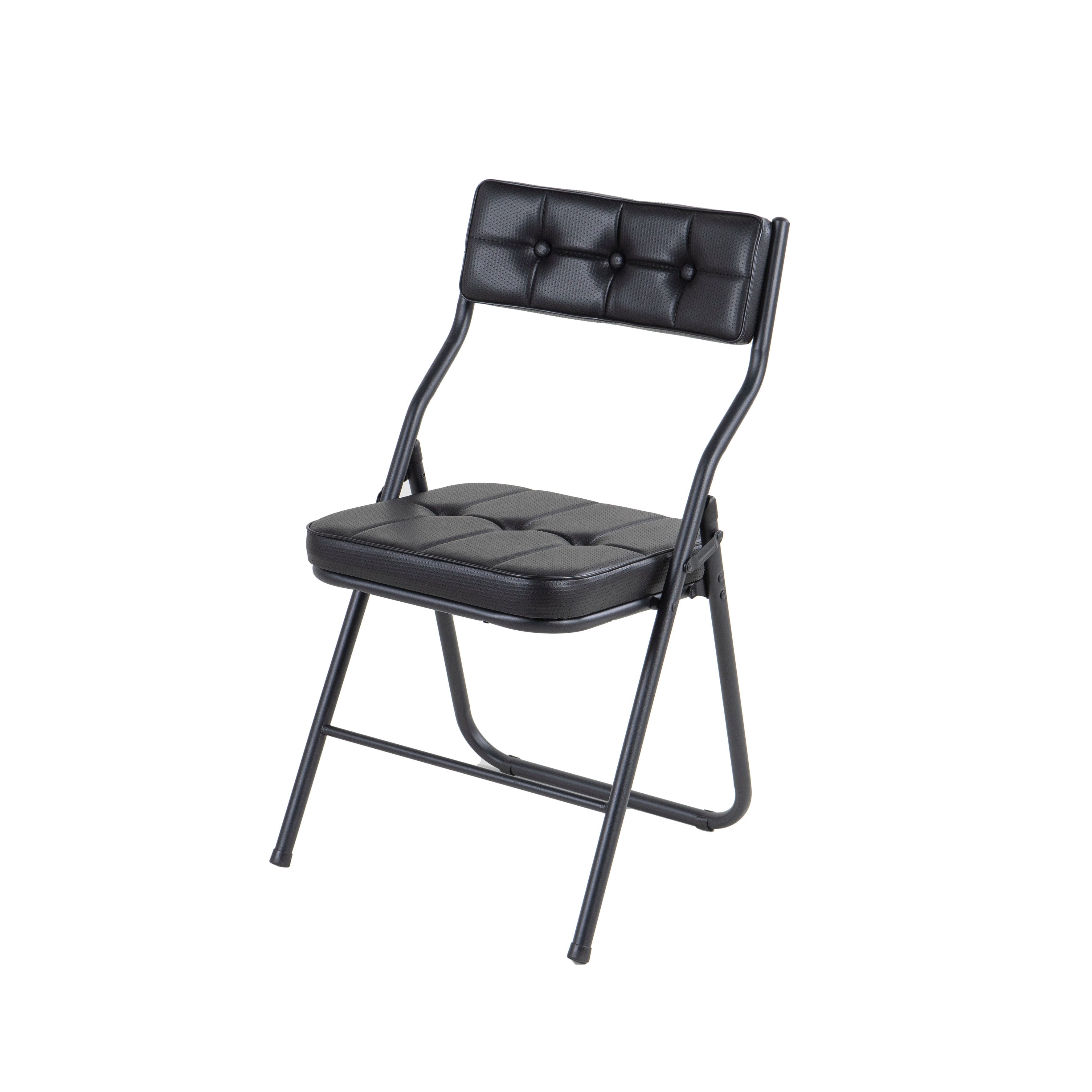 Stalwart Faltstuhl Premium Klappstuhl Gästestuhl bis 130 kg klappbar schwar günstig online kaufen