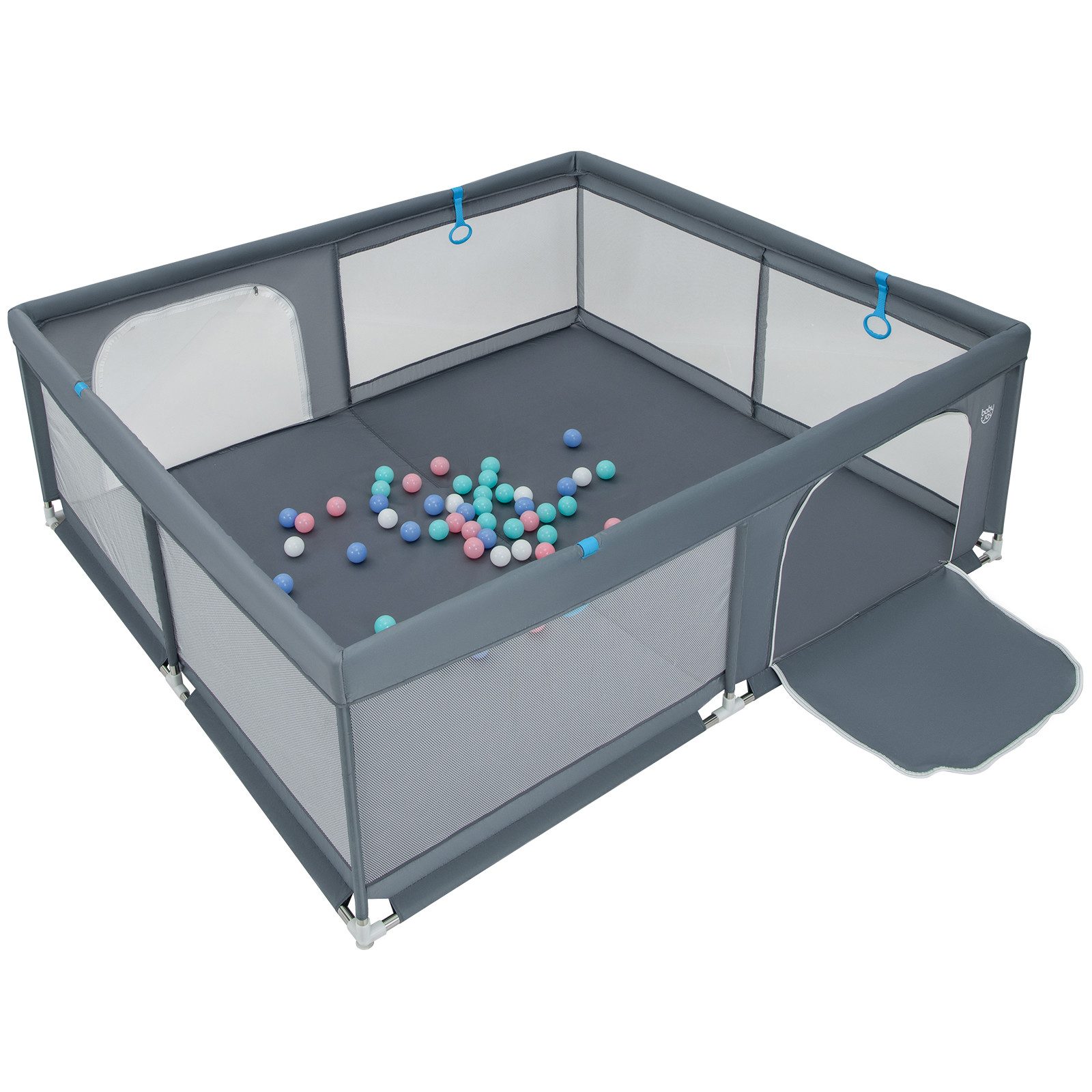 COSTWAY Laufstall Baby Laufgitter, 200 x 180cm, mit 50 Bällen günstig online kaufen