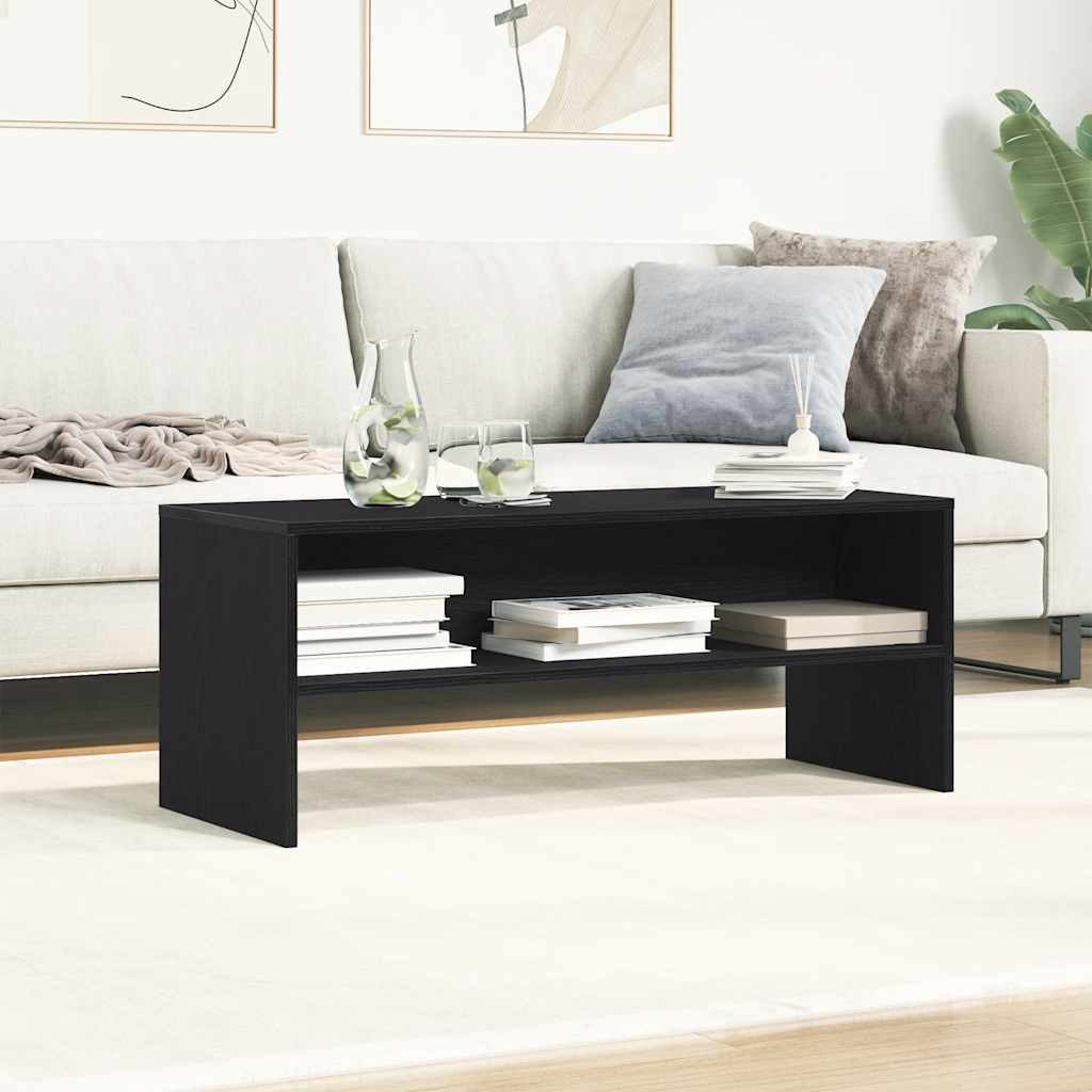 vidaXL TV-Schrank TV-Schrank Schwarz Eichen-Optik 100x40x40 cm Holzwerkstoff (1-St)
