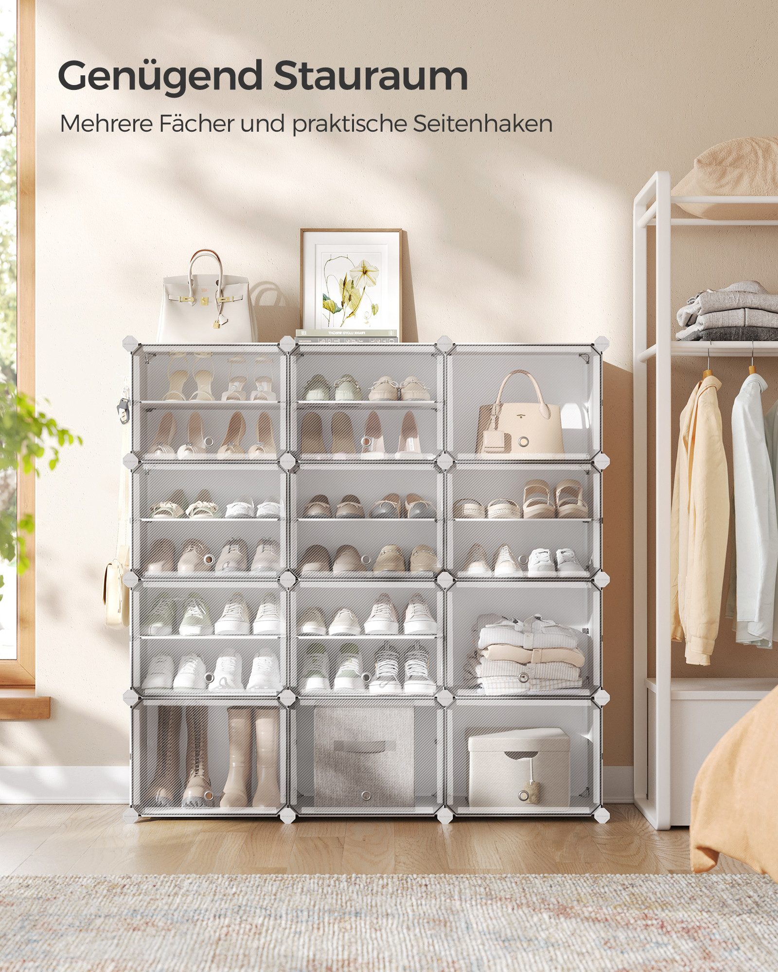 SONGMICS Schuhregal Schuhschrank, 4/6/10/12 Fächern mit günstig online kaufen