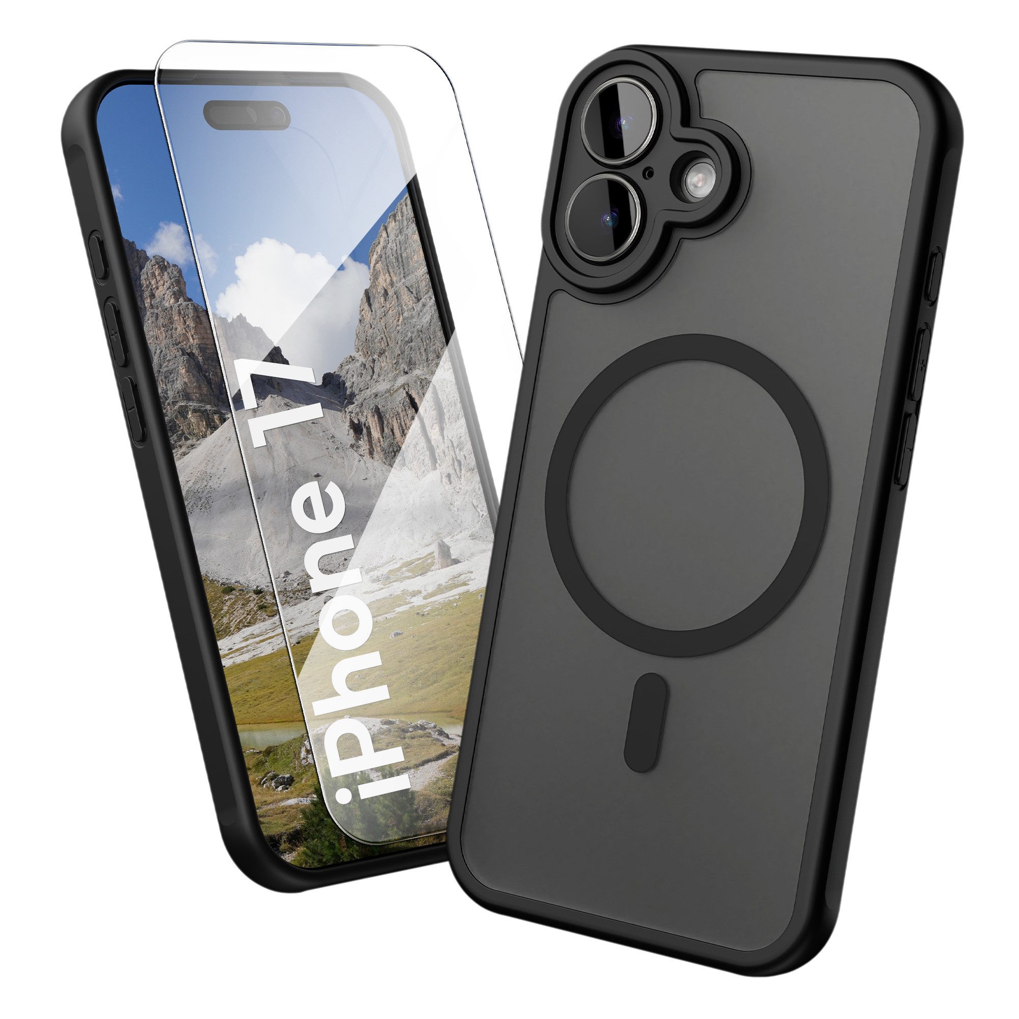 Oakshield Smartphone-Hülle Hülle für Apple iPhone 17 Handyhülle transparent, Schutzhülle stoßfest mit Kameraschutz - Case