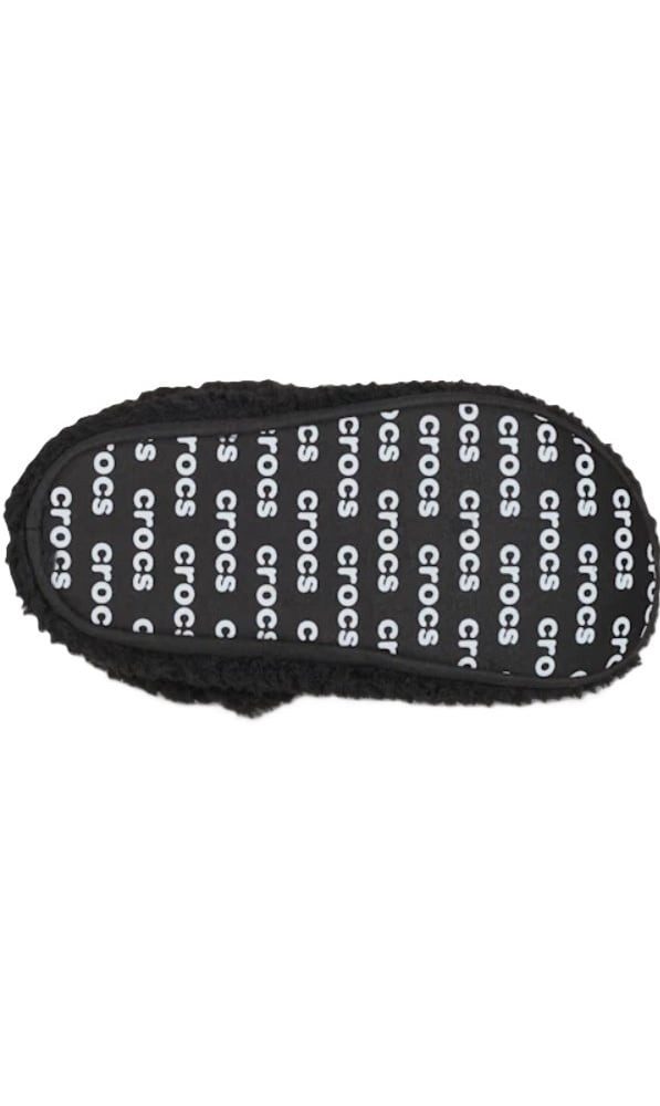 Crocs Classic Cozzzy Slipper (Kunstfell, warm) schwarz Kinder - 1 Paar Hausschuh