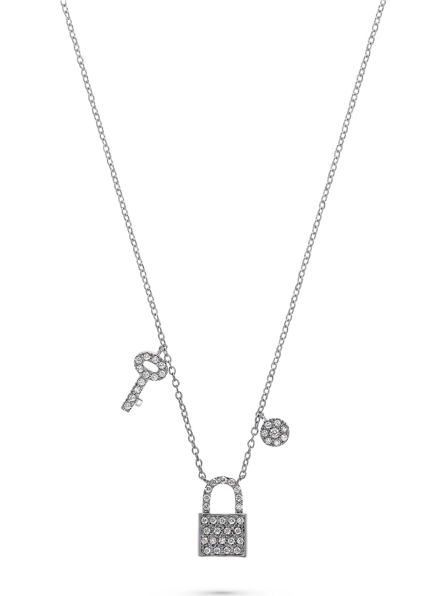GUIA Collier GUIA Damen-Kette 585er Weißgold 47 Diamant