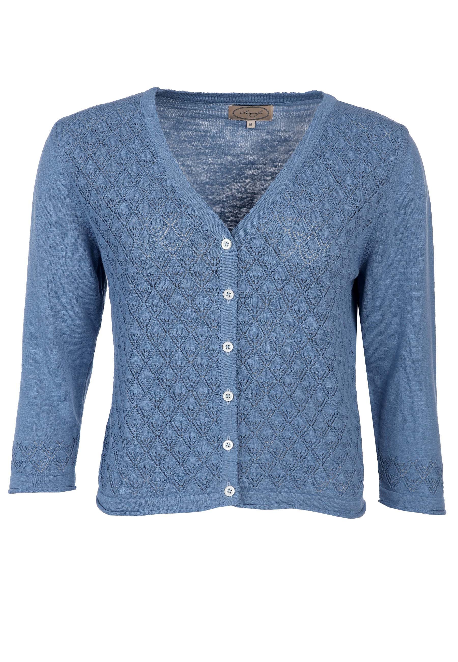 Sorgenfri Sylt Strickjacke Lisarah Ajour-Strickdetails günstig online kaufen