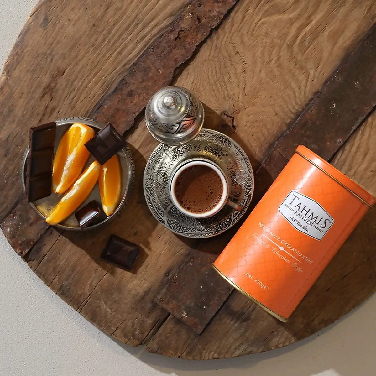 Tahmis Kahvesi Kaffee Türkischer Kaffee mit Orange-Schokolade 250g