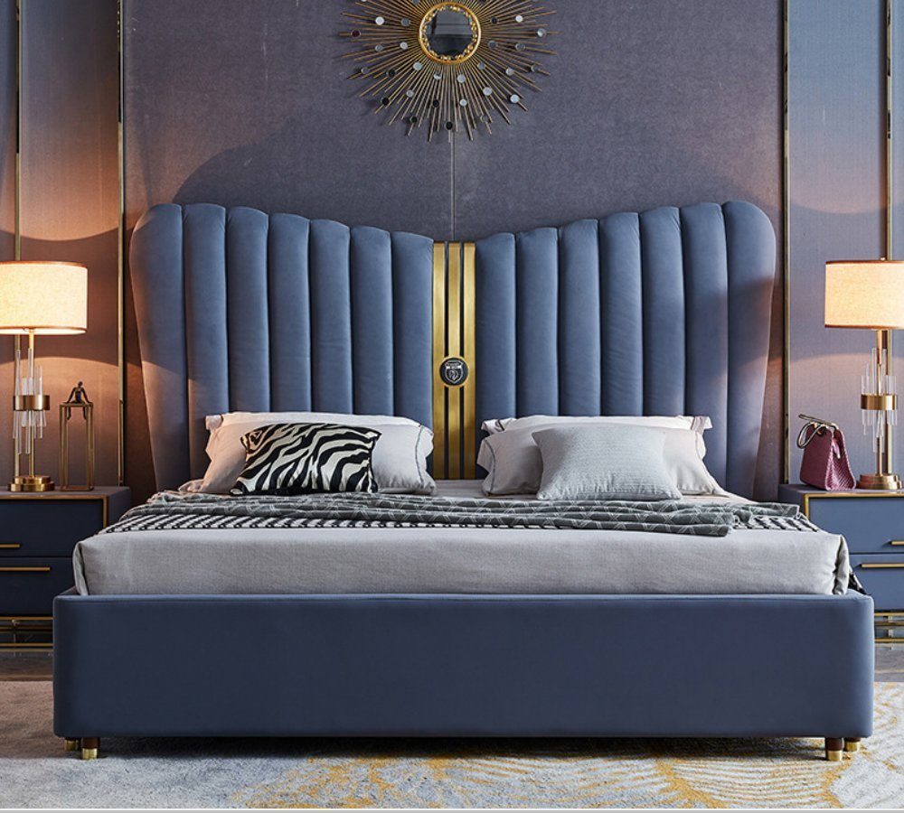 Bett, Bett JVmoebel Ehe 150/180cm Hotel Design Luxus Betten Schlaf Polster