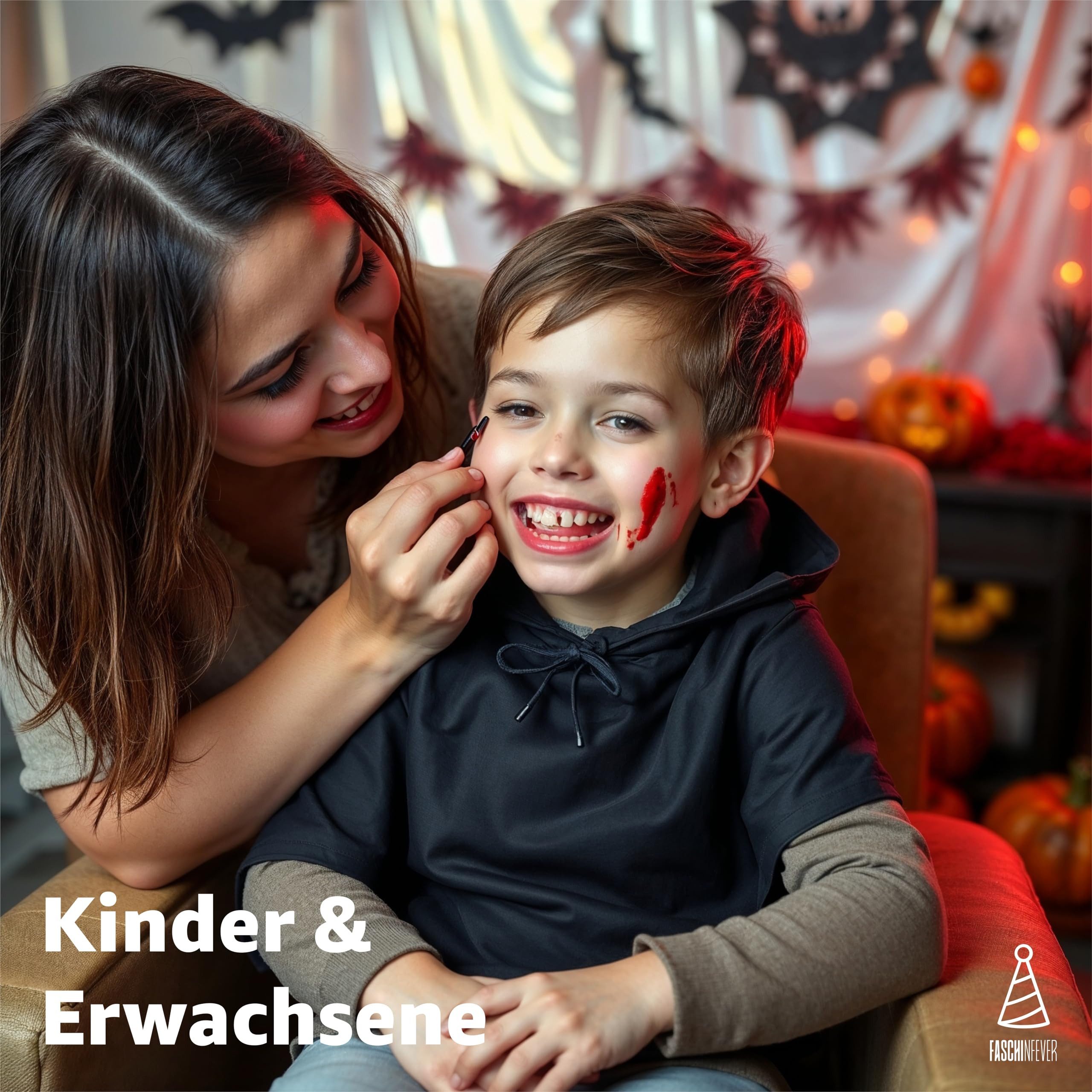 FASCHINFEVER Kostüm 50 ml Blut - abwaschbar & täuschend echt - &Kunstblut zum Schminken