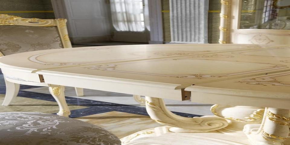 Xlmoebel Esstisch Runde Barock Rokoko Möbel Rundtische - Neuinterpretation Klassischer (1-St., Esstisch), Hergestellt in Europa