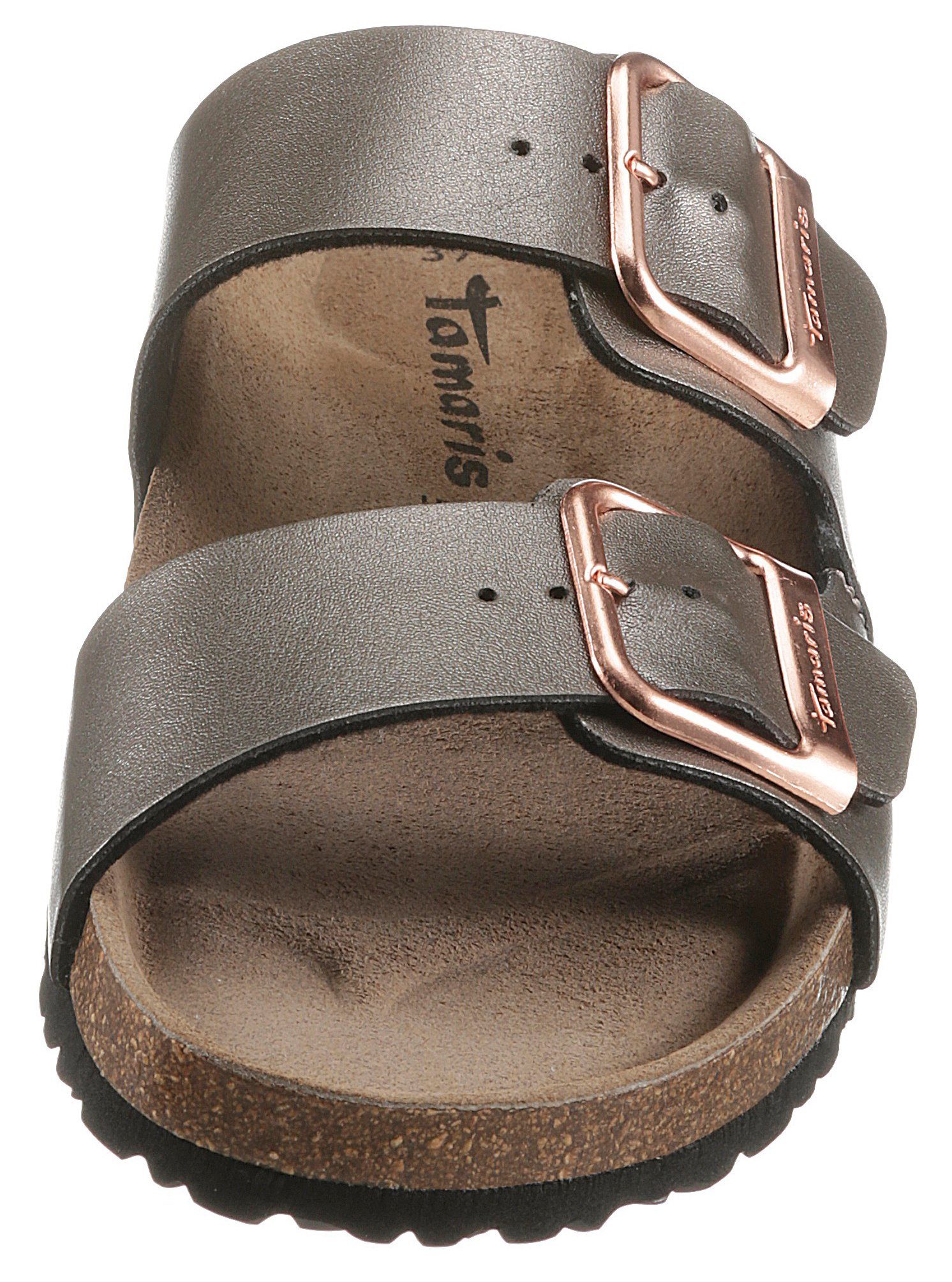 Tamaris Pantolette Sommerschuh, Schlappen mit gepolstertem Fußbett