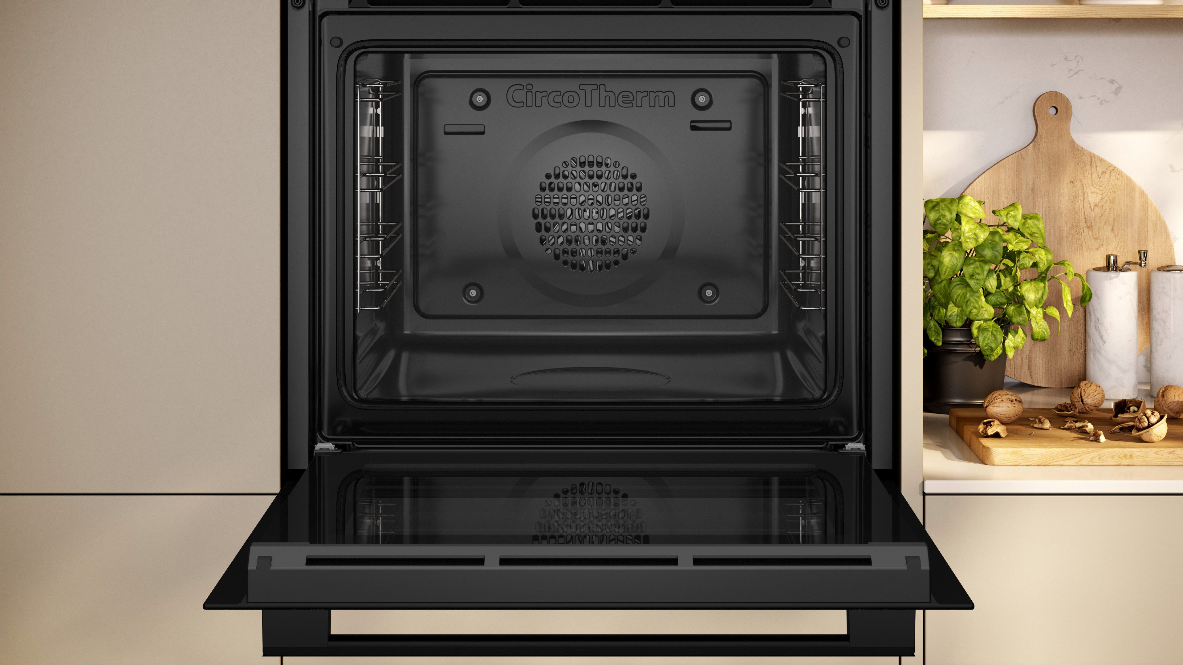 NEFF Backofen-Set BX36IB0, mit Teleskopauszug nachrüstbar, mit 5 Beheizungsarten