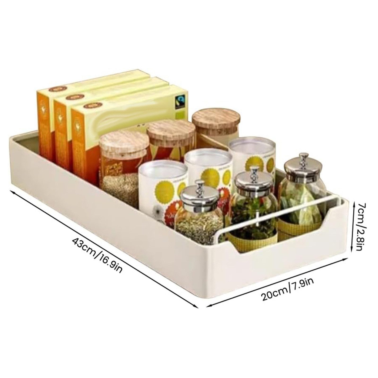 GarveeMore Küchenorganizer-Set Creperture-Teleskopauszug Ausziehbarer Schra günstig online kaufen