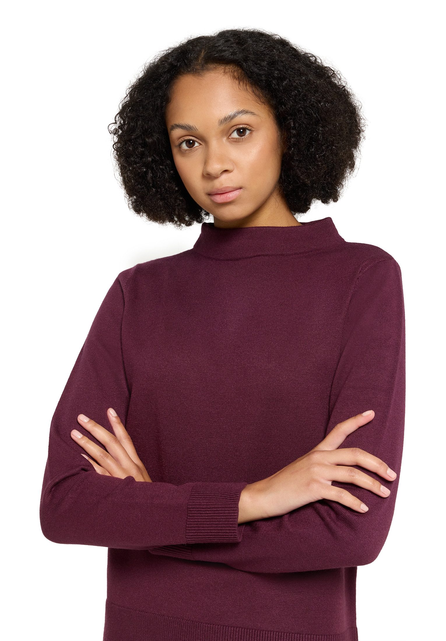 Betty Barclay Strickpullover Damen mit Stehkragen (1-tlg)