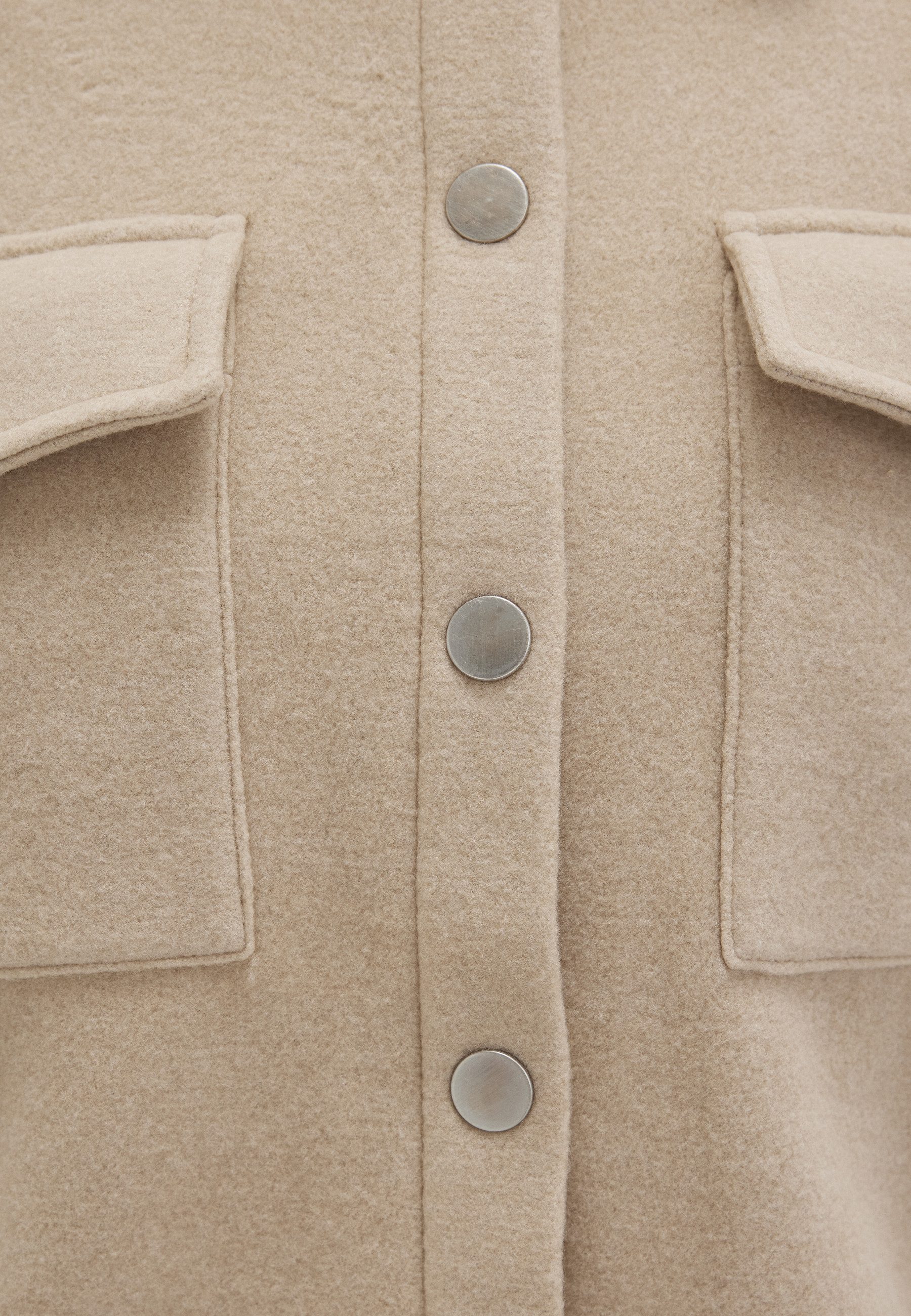 Mavi Rundhalspullover BUTTON SWEATSHIRT Overshirt Fleece