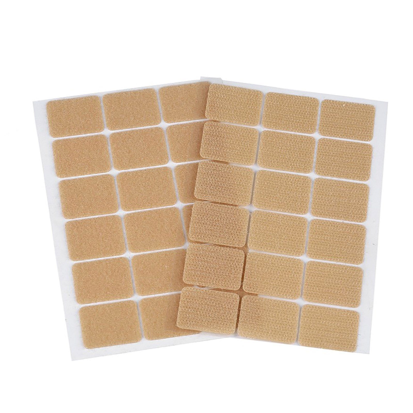 Klettband 18 oder Quadrate Klettpunkte selbstklebend, maDDma, Größenwahl beige25x32mm