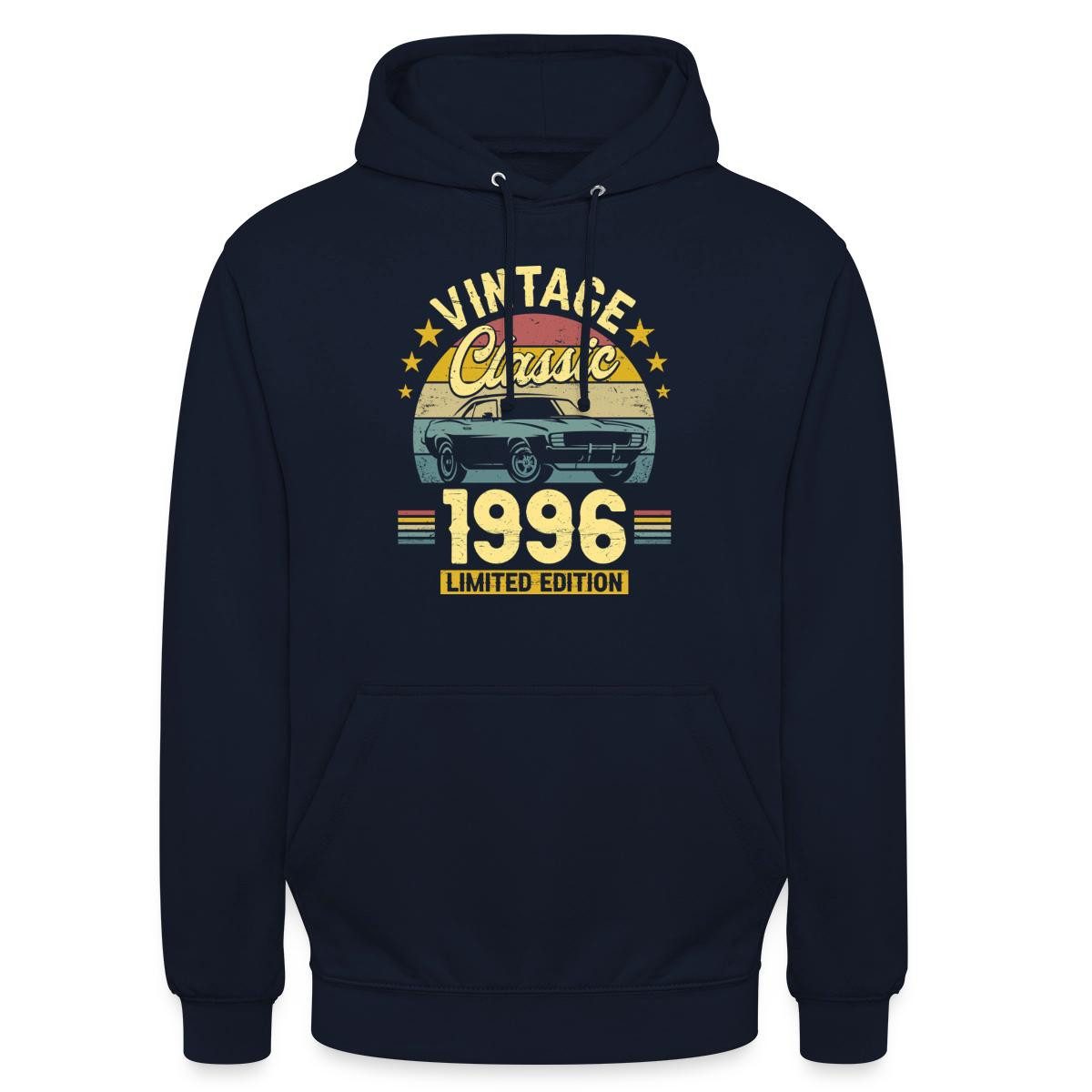 Hoodie 30. Geburtstag, Vintage Auto Design Unisex Hoodie
