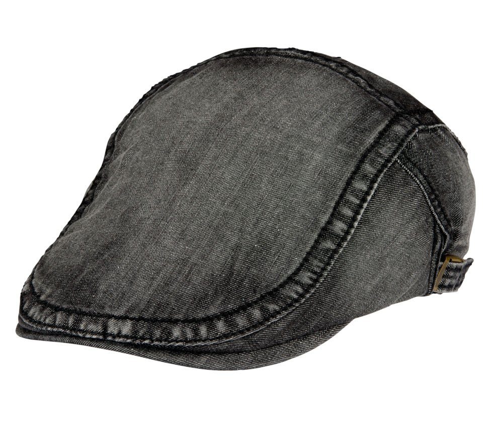 Cool4 Flat Cap Schiebermütze DENIM Jeans Verstellbar