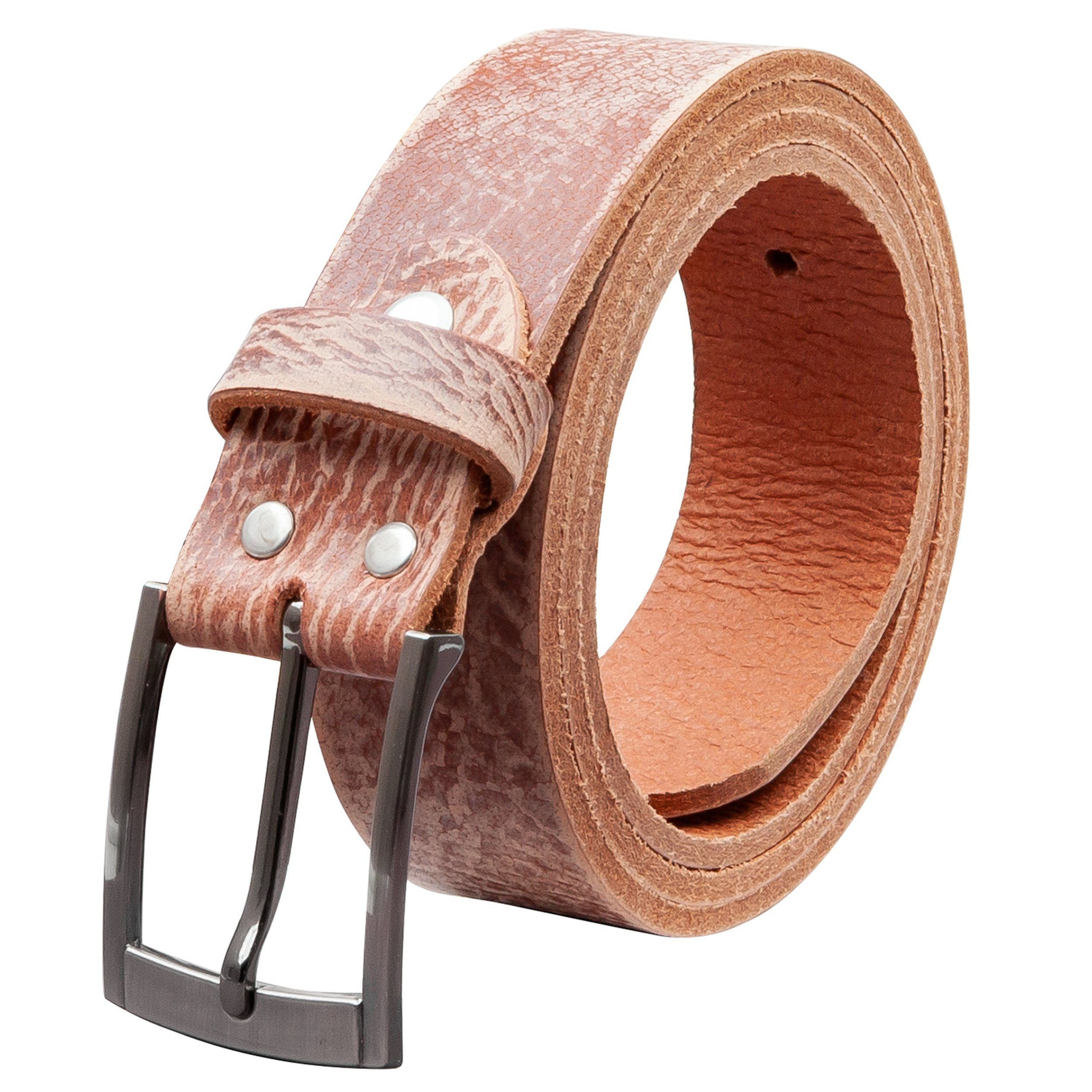 COLOGNEBELT Ledergürtel OM418-GE-Rustikal MADE IN GERMANY, Rustikal Kürzbar, 100 % Echtleder, Unisex