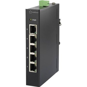 Renkforce 5 Port Fast Ethernet Switch für Hutschiene Netzwerk-Switch