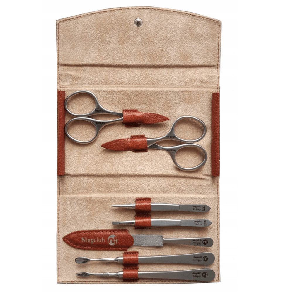 Niegeloh Solingen Maniküre-Etui Etui Modell Manhattan L Cognac - Made in Solingen, 1 tlg.