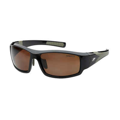 DAM Fishing Sonnenbrille Wrap Arround Sunglasses Sonnenbrillen Polarisationsbrillen mit Etui Einstellbare Nasenpads