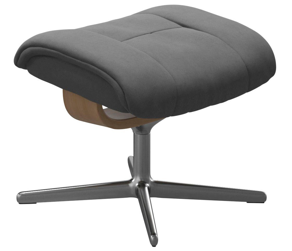 Stressless® Fußhocker Mayfair, mit Cross Base, Größe S, M & L, Holzakzent Eiche