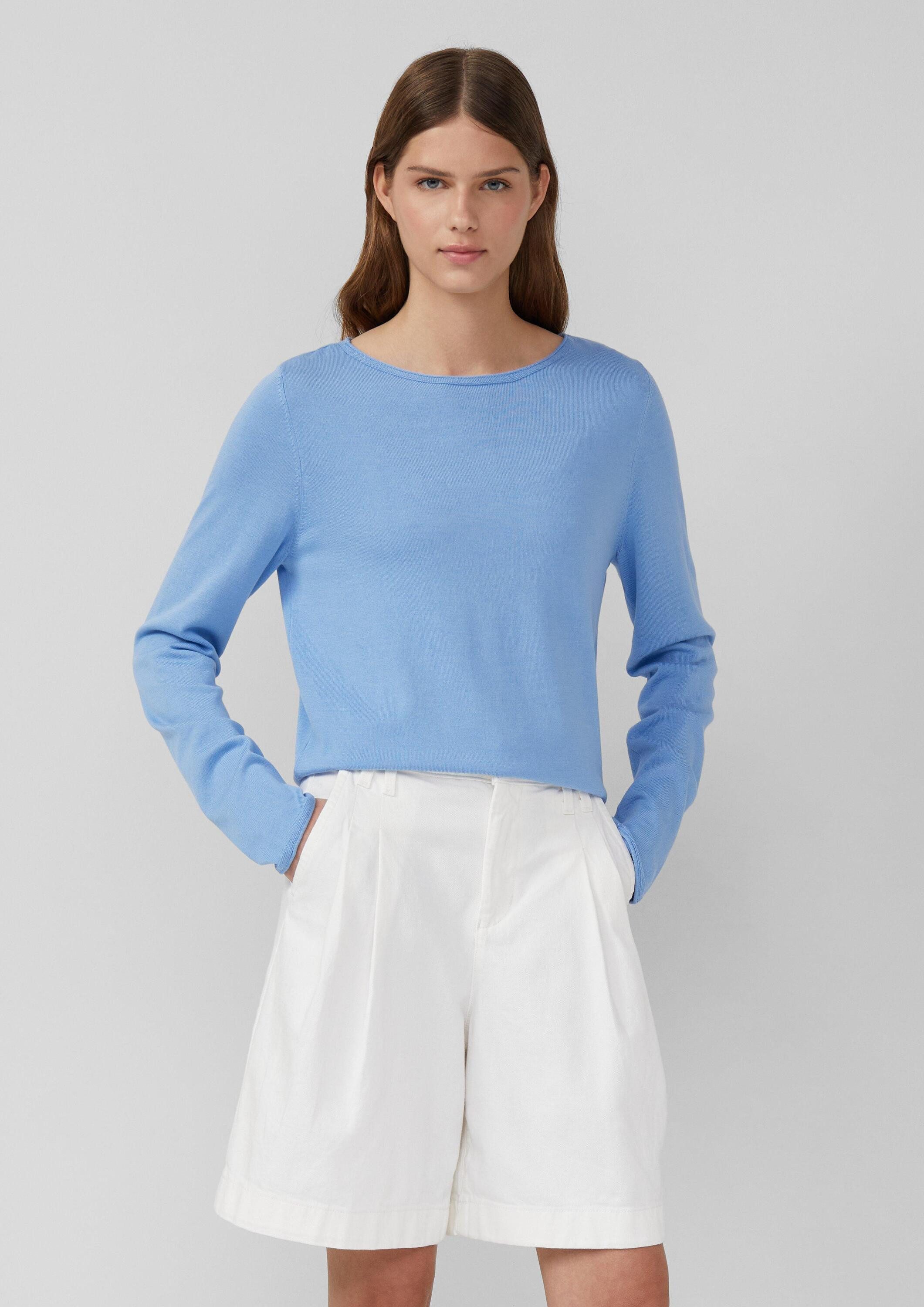 s.Oliver Longpullover Strickpullover Weicher Feinstrickpullover mit Rollkan günstig online kaufen