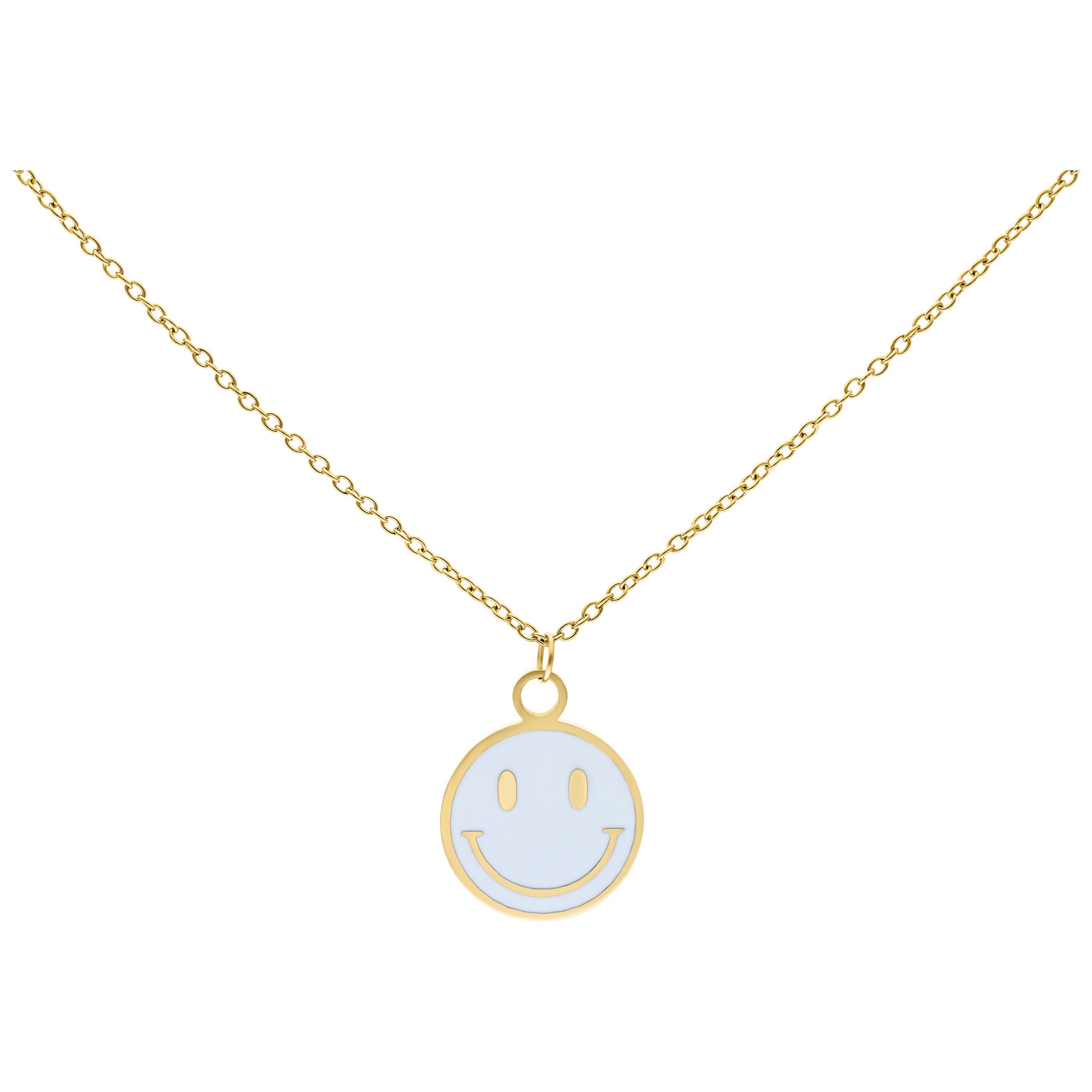 Wildcat Kette mit Anhänger Little White Smiley Kette, wasserfest, langlebig günstig online kaufen