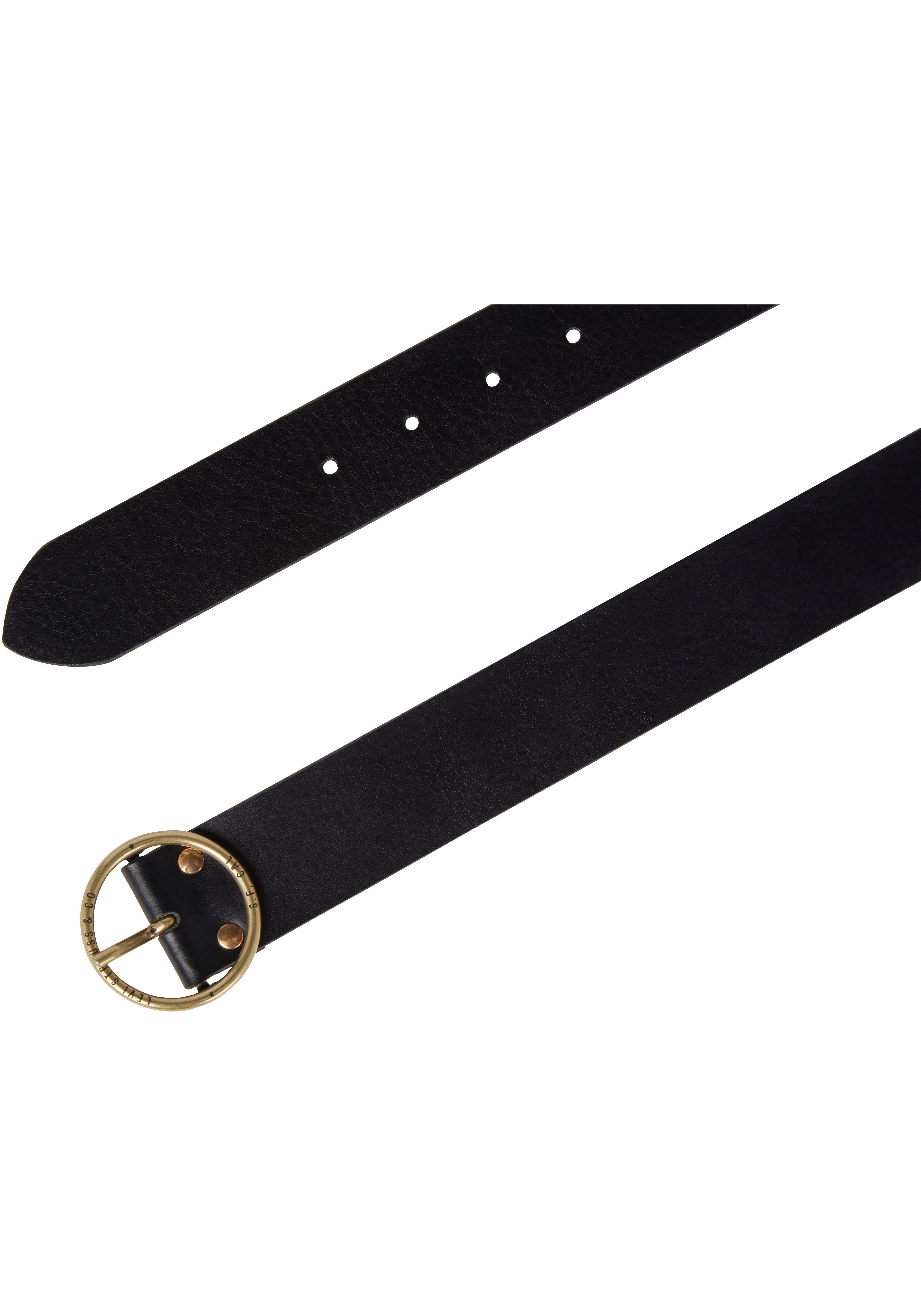 Levi's® Plus Ledergürtel ATHENA in black Plus Size