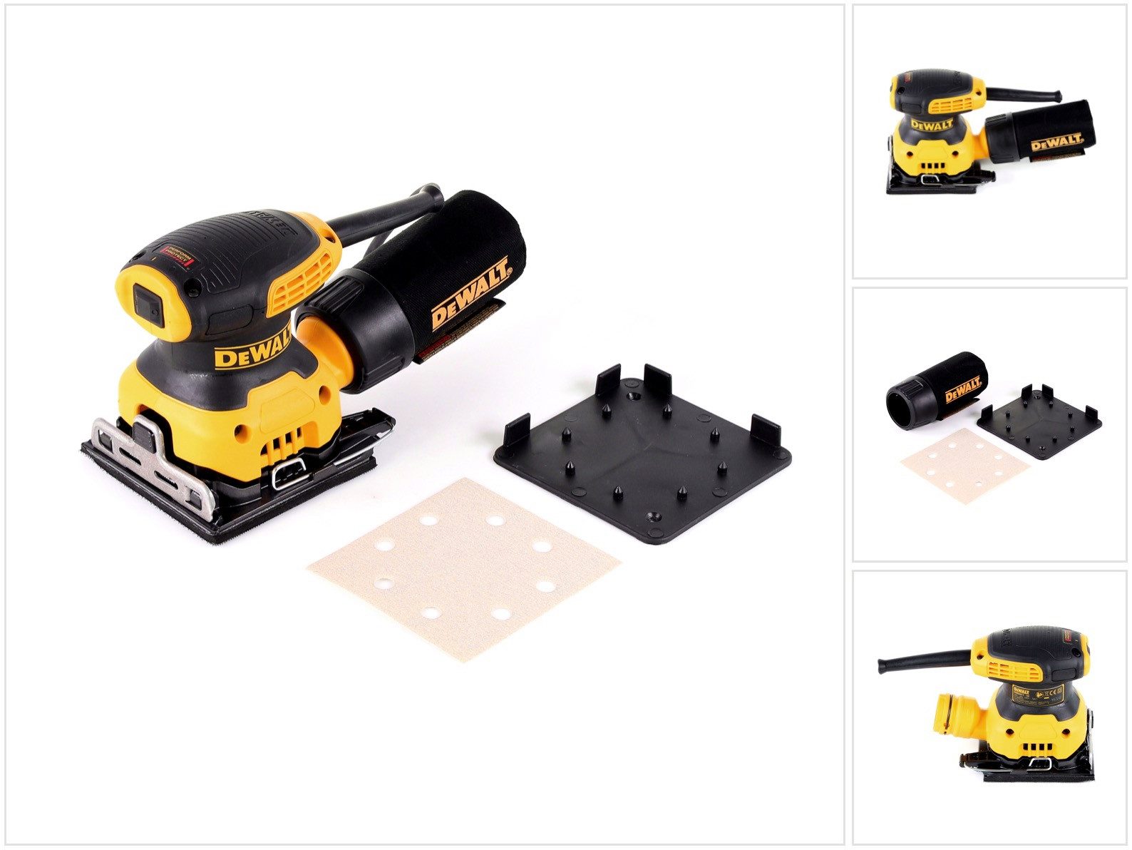 DeWalt Орбитальная шлифовальная машина DWE 6411 Vibrations Шлифовальный станок 230W Klettfix 108x115mm
