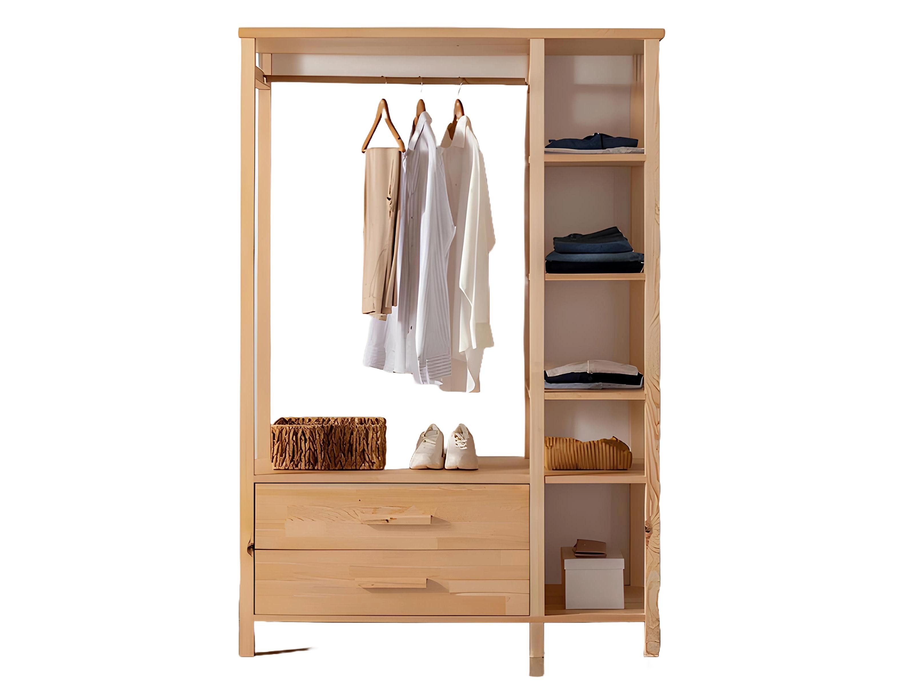 Xlmoebel Kleiderstange Moderner Holz-Garderobenständer mit eleganter Kleiderstange (Kleiderstange, Kleiderstange), Hergestellt in Europa