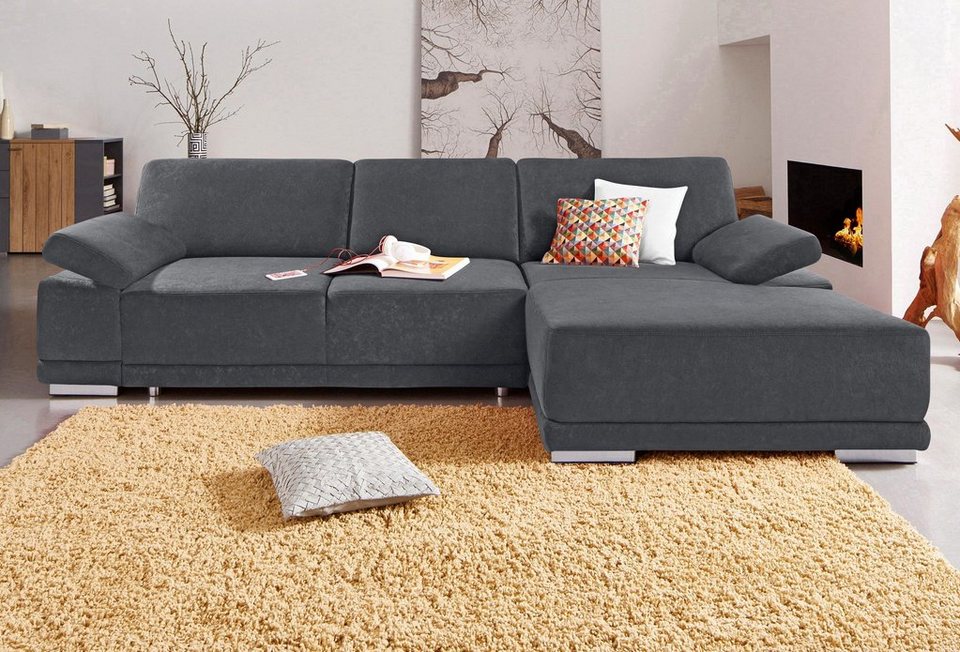 sit&more Ecksofa Coria, mit XL-Recamiere, wahlweise mit Bettfunktion