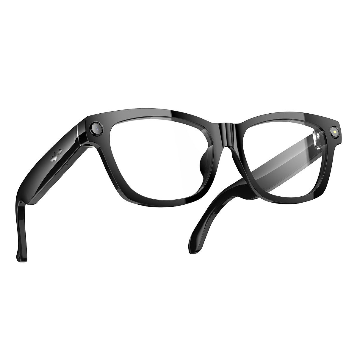 blackview LED-Brille AI BV100 Smarte Audio-Sonnenbrille mit 8MP Kamera & KI-Assistent ENC-Telefonie, 1200P Video, KI-Assistent, 5h Akku, Open-Ear Audio