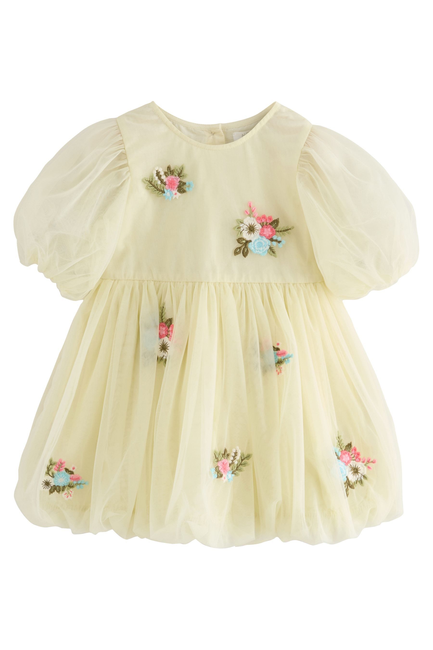 Next Ballonkleid Besticktes Kleid aus Mesh günstig online kaufen