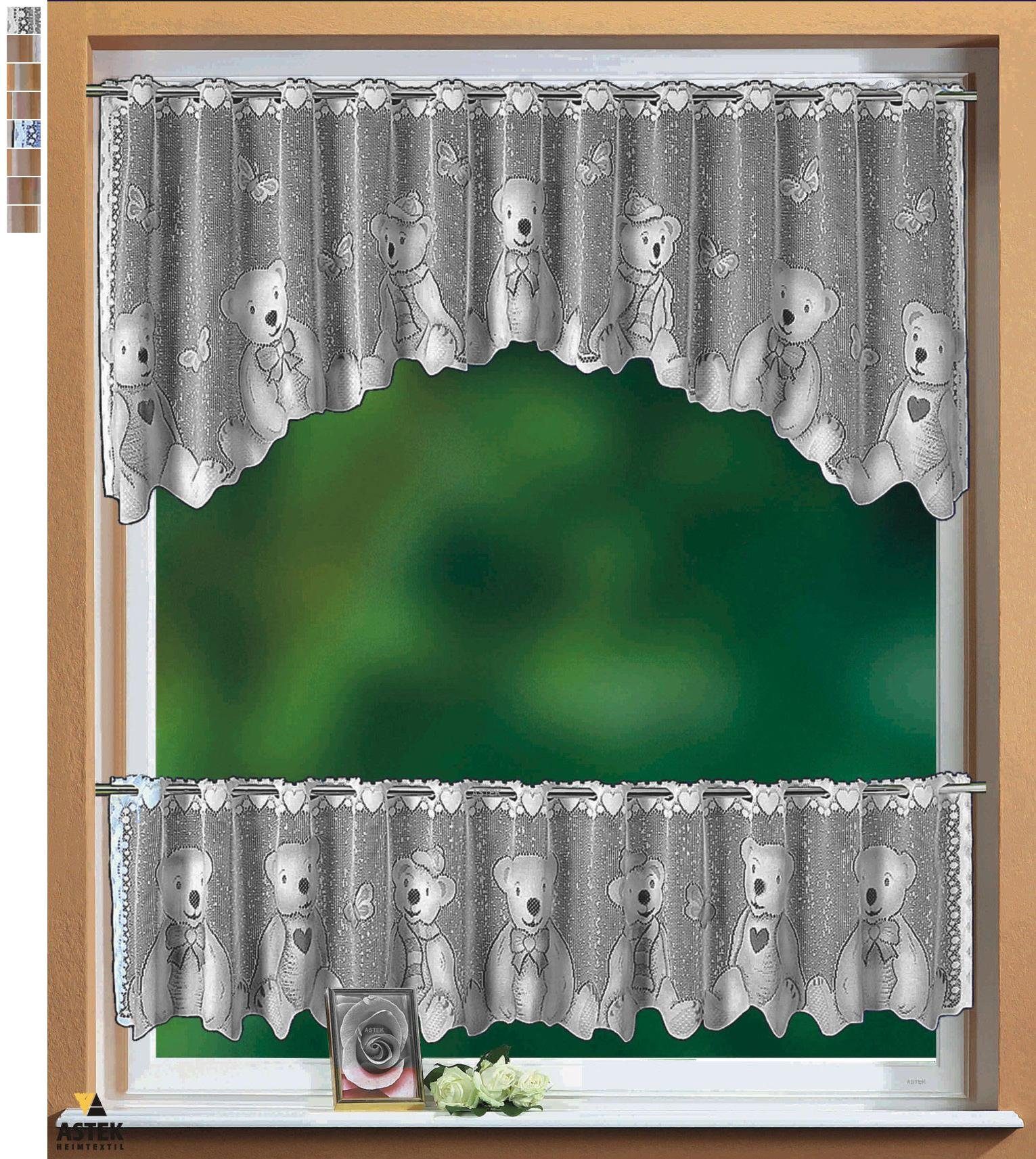 Gardinenbox Scheibengardine (2 St), Stangendurchzug, transparent, KIDS Sche günstig online kaufen