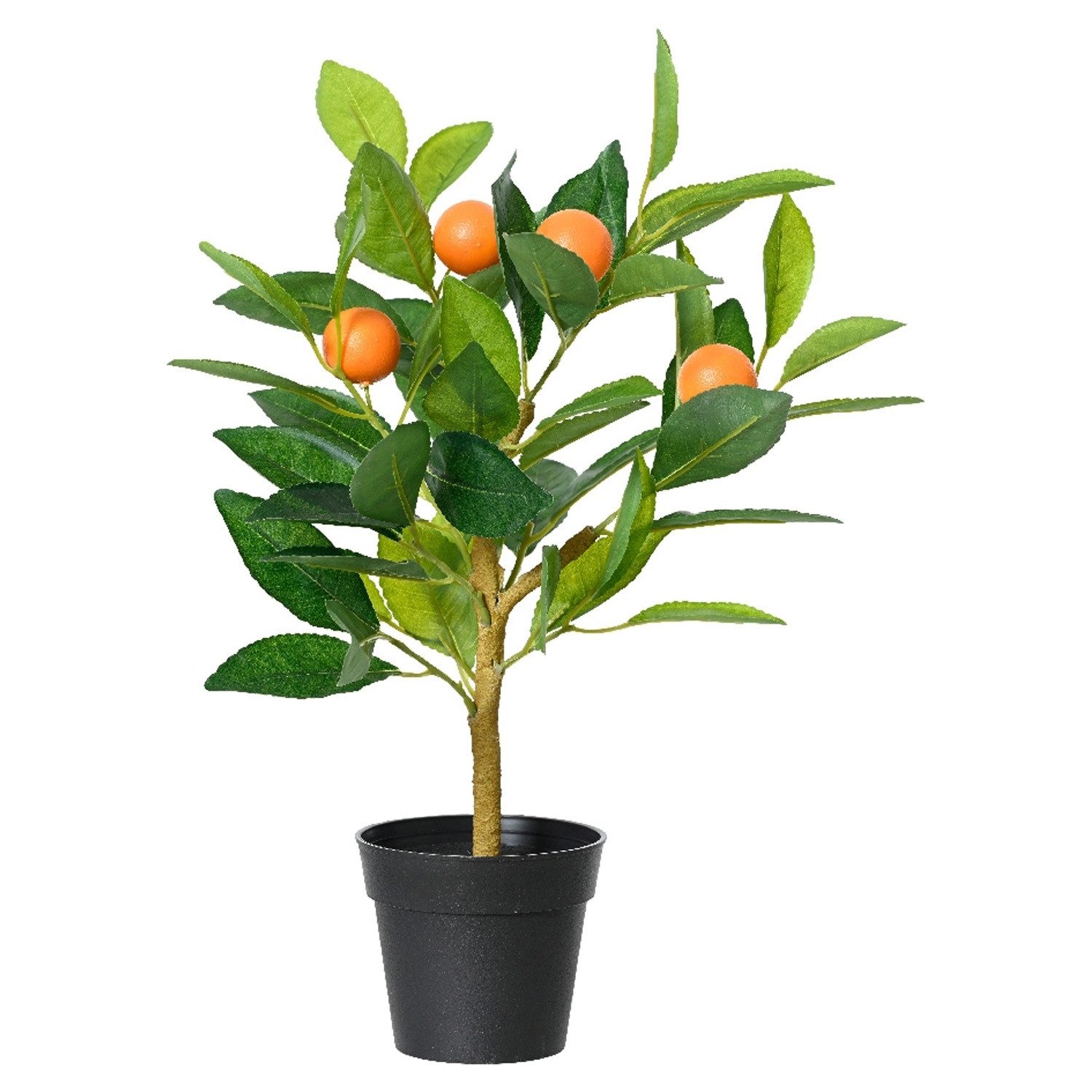 Kunstbaum CITRON, Grün, Orange, Kunststoff, Naturgetreu, günstig online kaufen