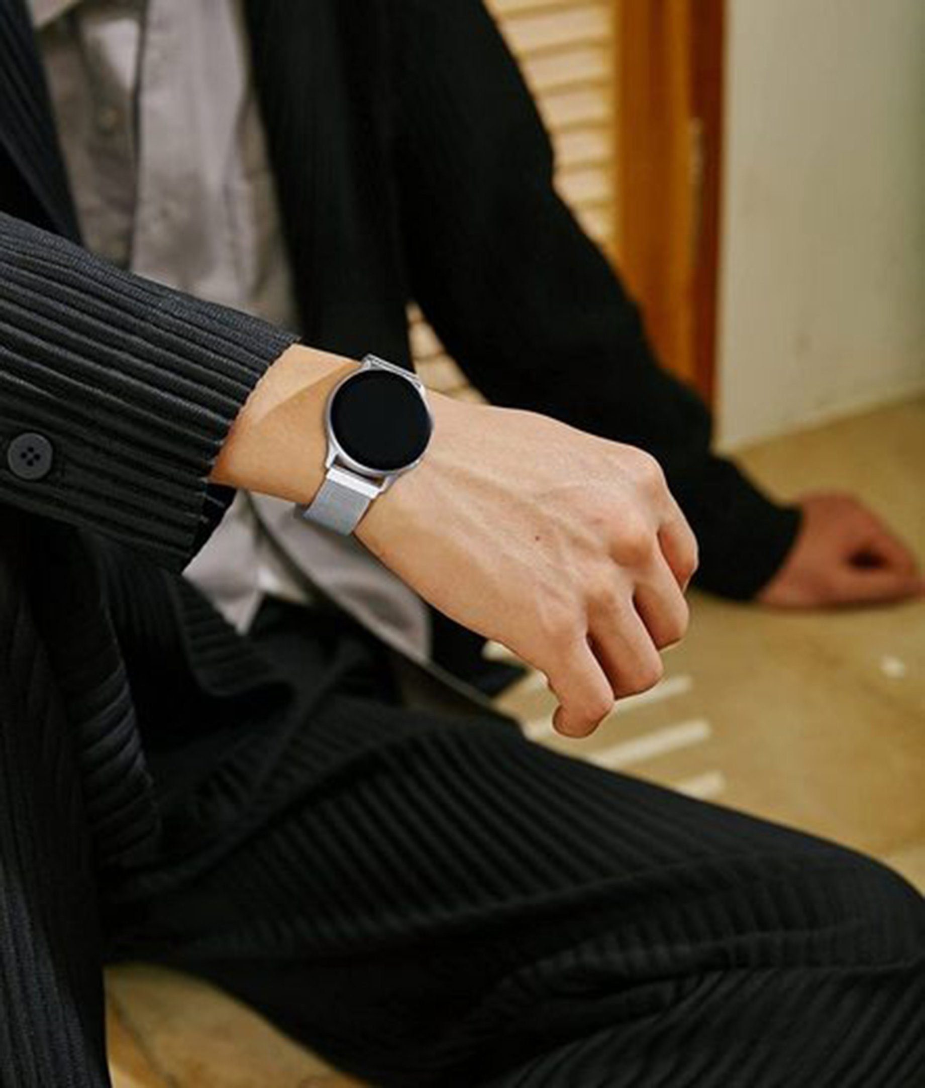 2 Smartwatch-Armband Uhrenarmbänder, Diida Smartwatch-Armband, /Silber/Roségold Fitbit / SE /Lite/ Versa für Versa