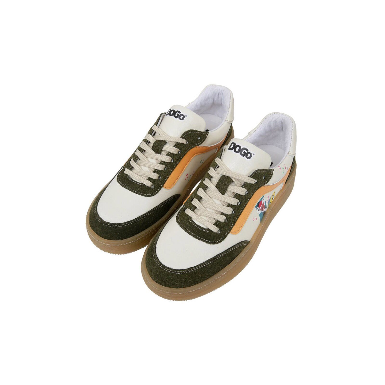 DOGO Monet Low-Top Sneaker Sylvester And Tweety Damen Sneaker Sneaker Handgefertigt