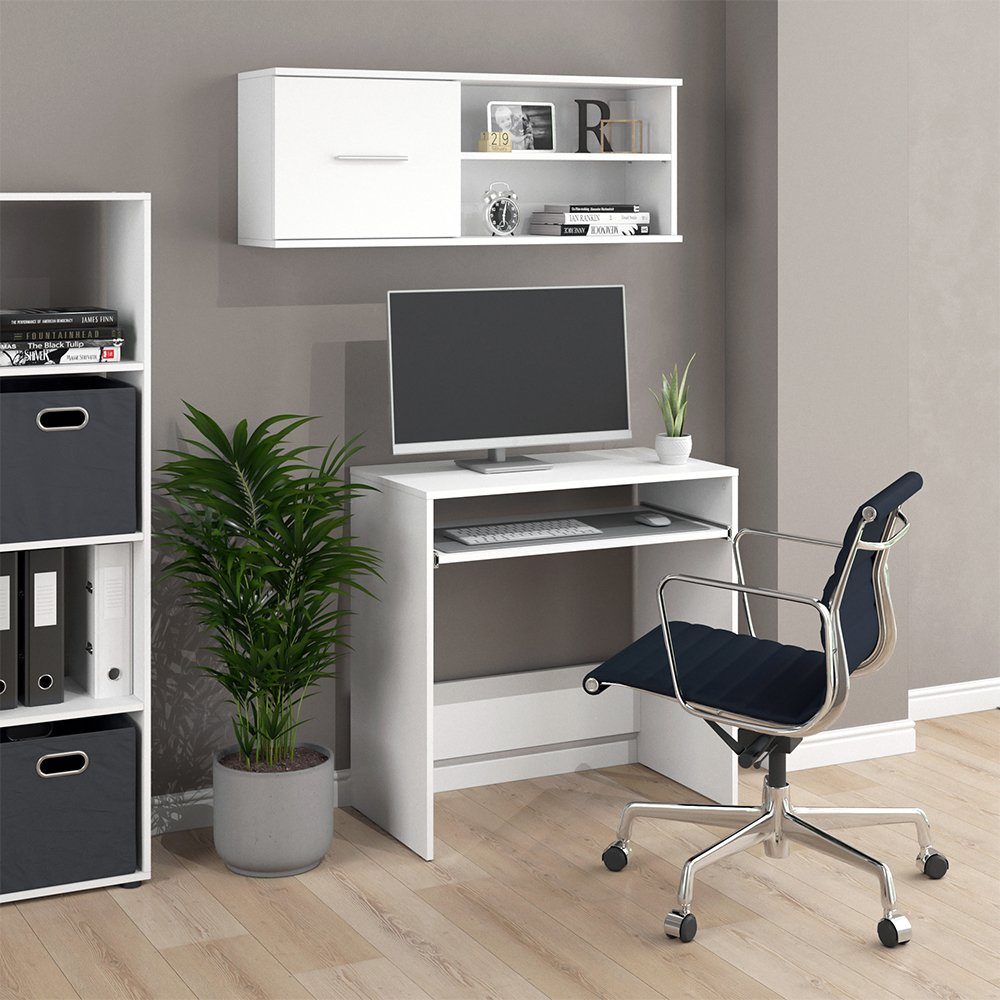 Vicco Schreibtisch Nils, Weiß, 79 x 43 cm
