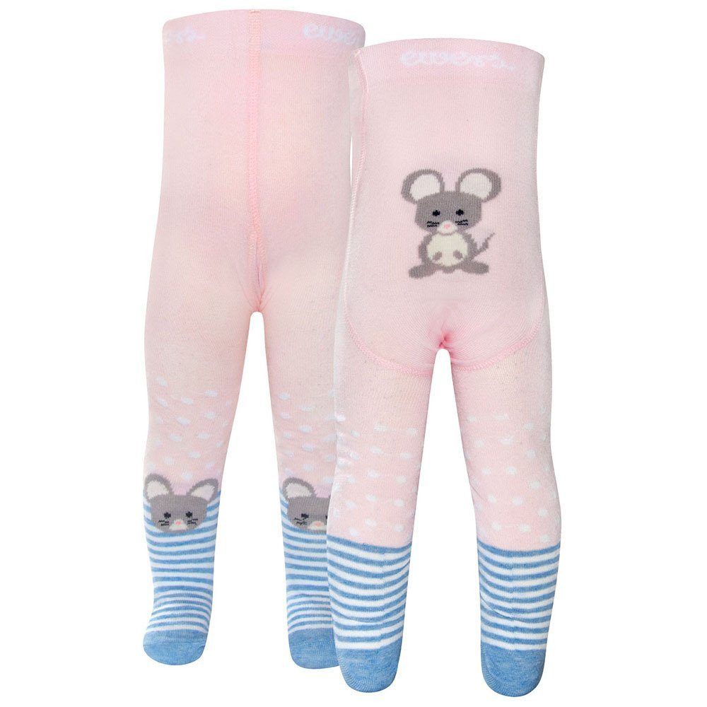 Ewers Strumpfhose Strumpfhose Maus hoher Baumwollanteil baby rose