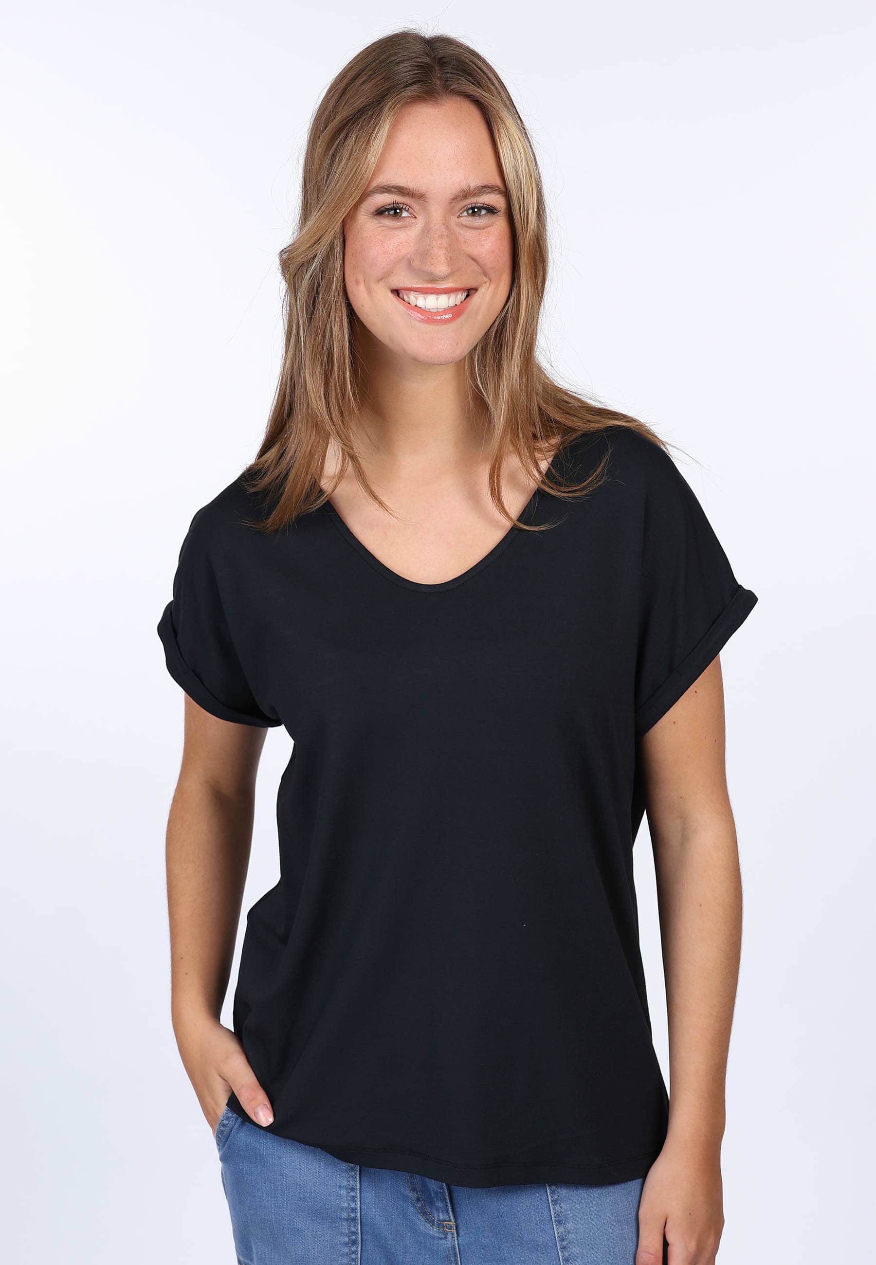 Deerberg T-Shirt Betzinka solid günstig online kaufen