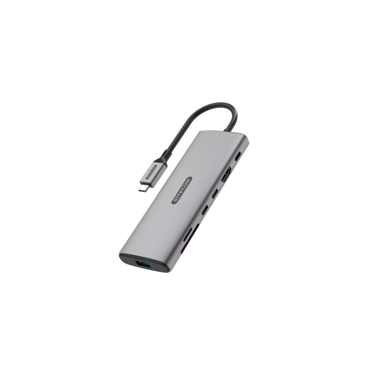 Sitecom USB-Verteiler 7 in 1 USB C Hub mit 100W Power Delivery und 4K HDMI