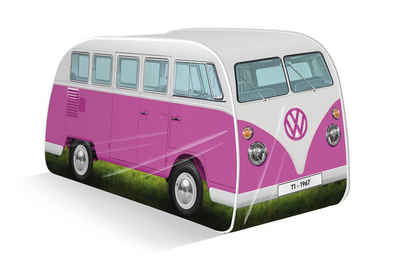 VW Collection by BRISA Spielzelt Volkswagen Pop-Up-Zelt im T1 Bulli Bus Design 165 cm (Komplettset mit klarer Anleitung, 1) Kinderzelt mit Fenstern
